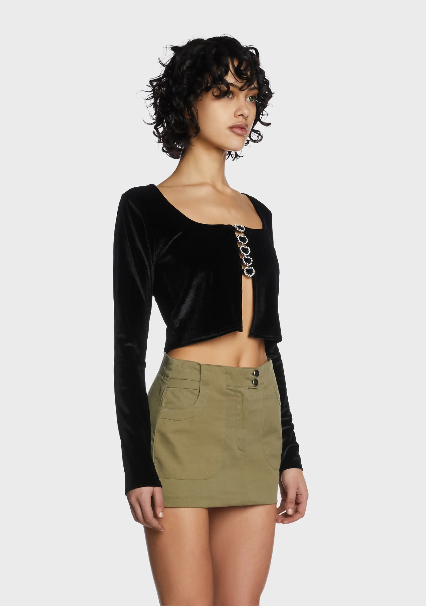 Velvet Crop Top - Image 3