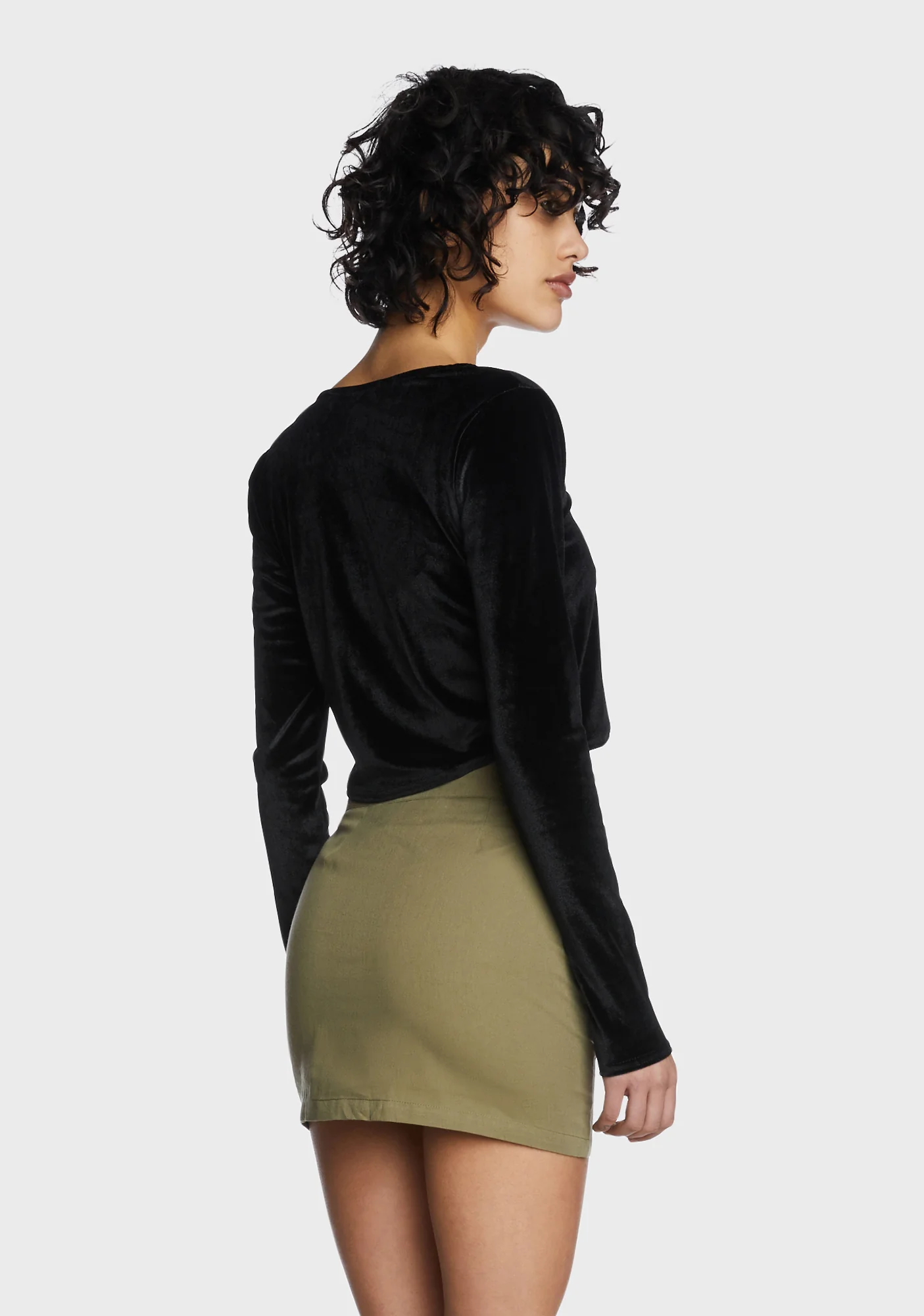 Velvet Crop Top - Image 4