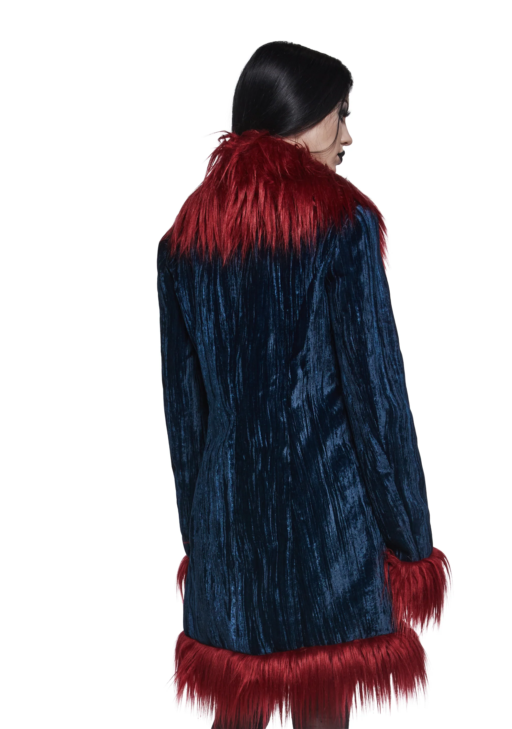 Art Magic Velvet Coat - Blue - Image 4