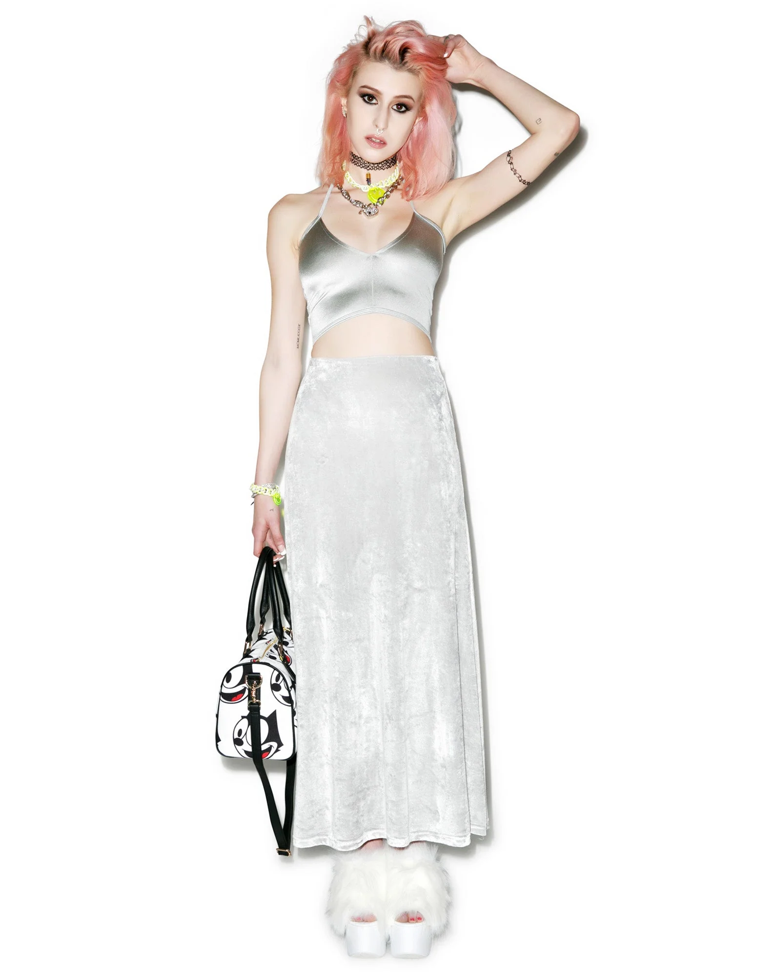 Velvet Underground Maxi Skirt - Black - Image 4