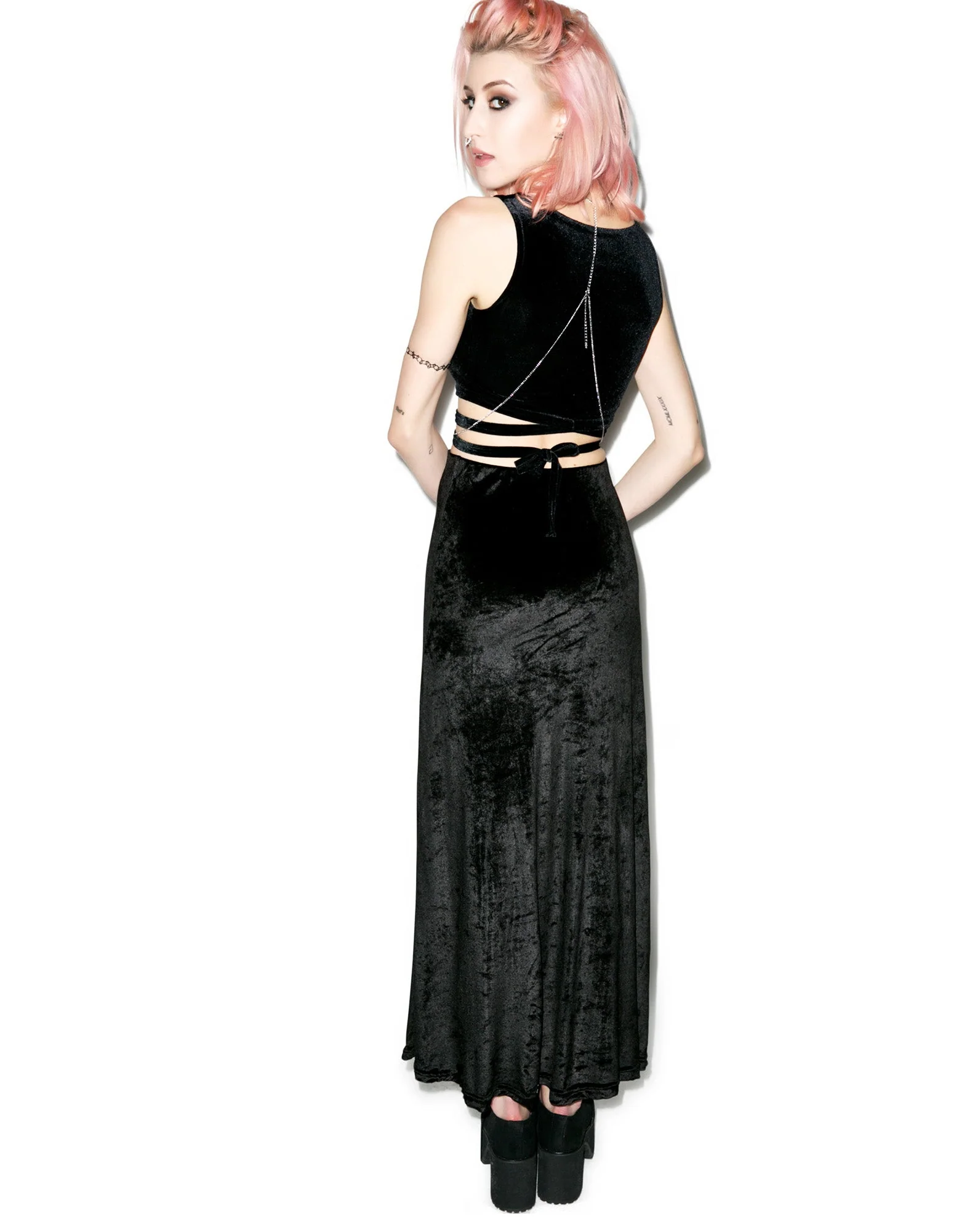Velvet Underground Maxi Skirt - Black - Image 6