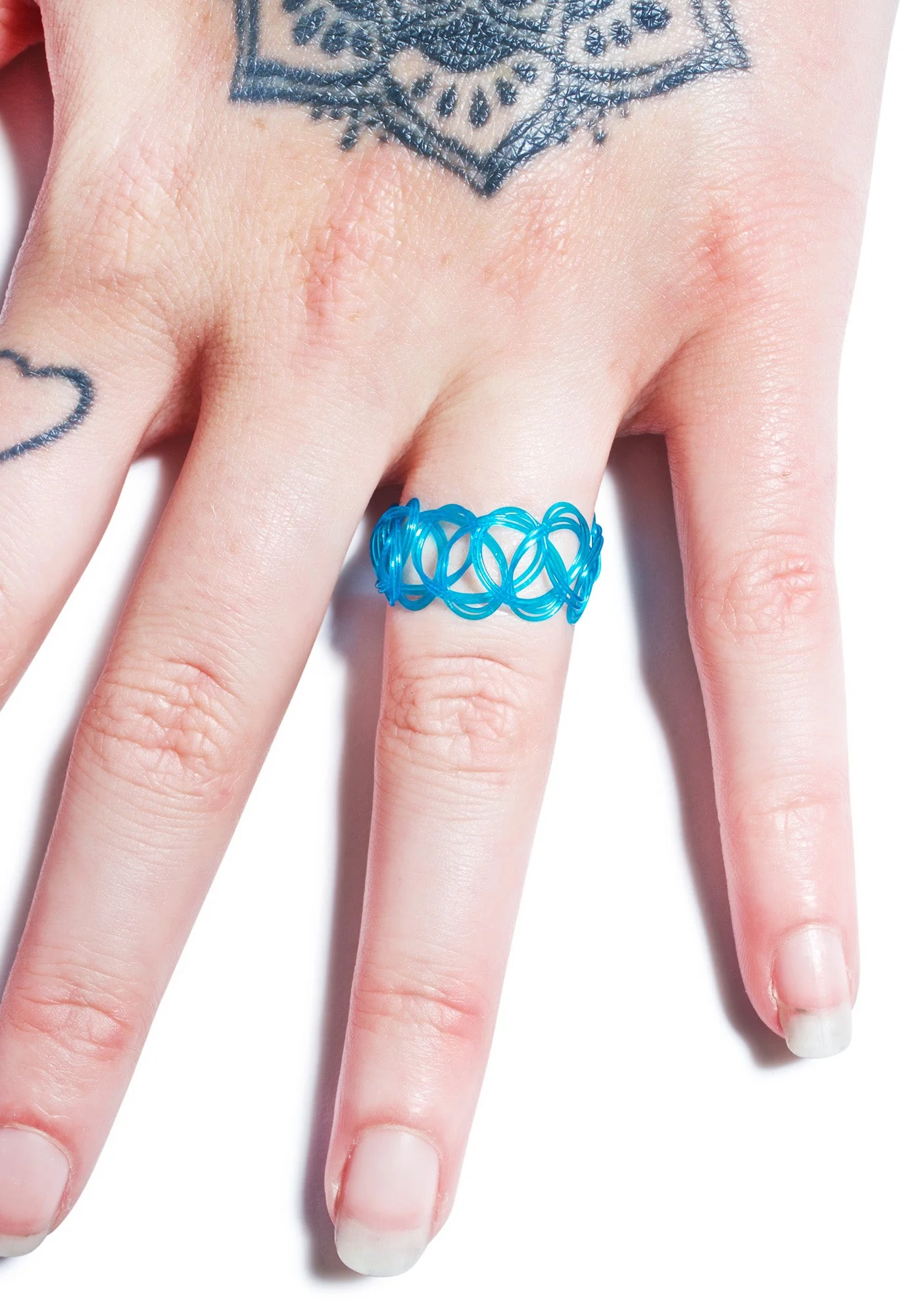 Vending Machine Tattoo Ring - Light Blue - Image 10