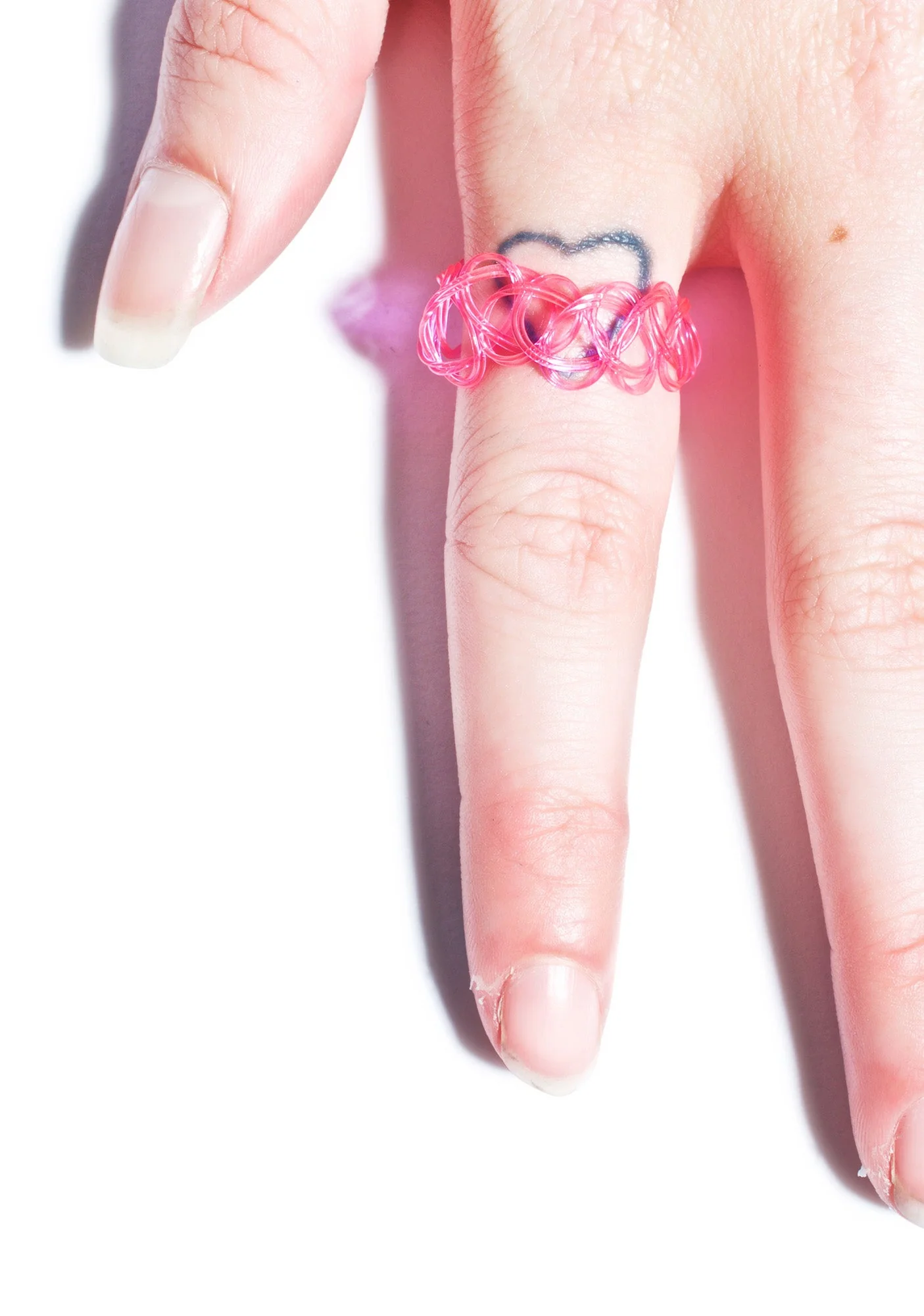 Vending Machine Tattoo Ring - Light Blue - Image 5