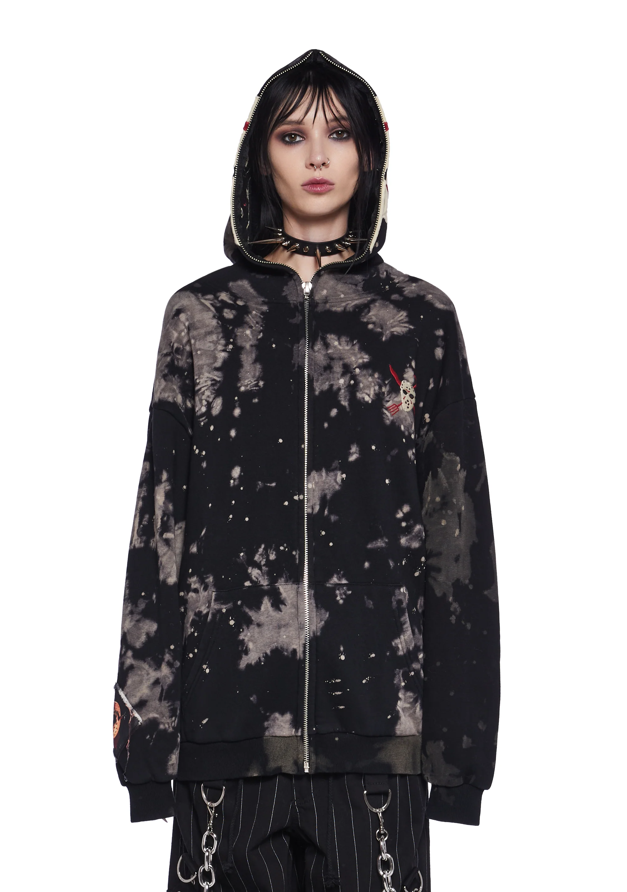 Vile Voorhees Mask Zip-Up Hoodie - Image 2