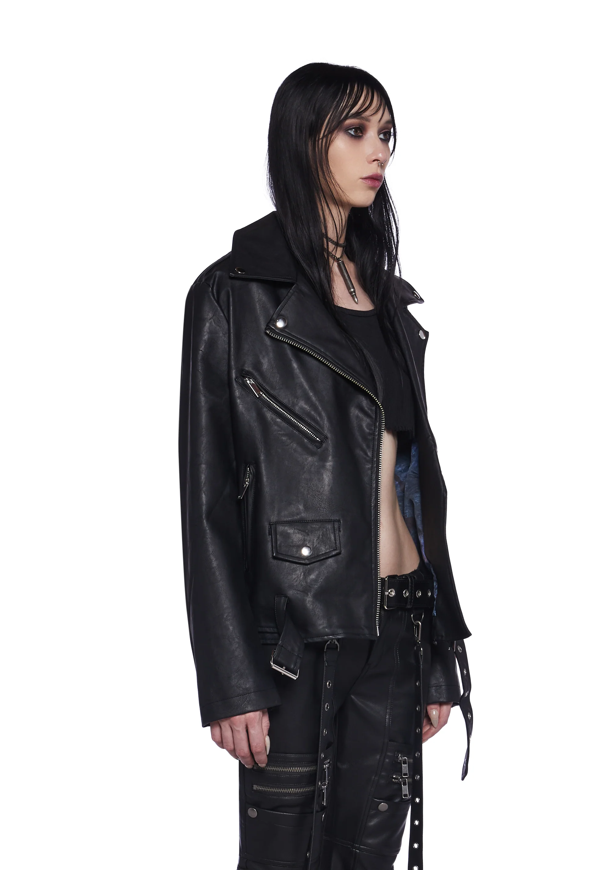 Vile Voorhees Oversized Moto Jacket - Image 2