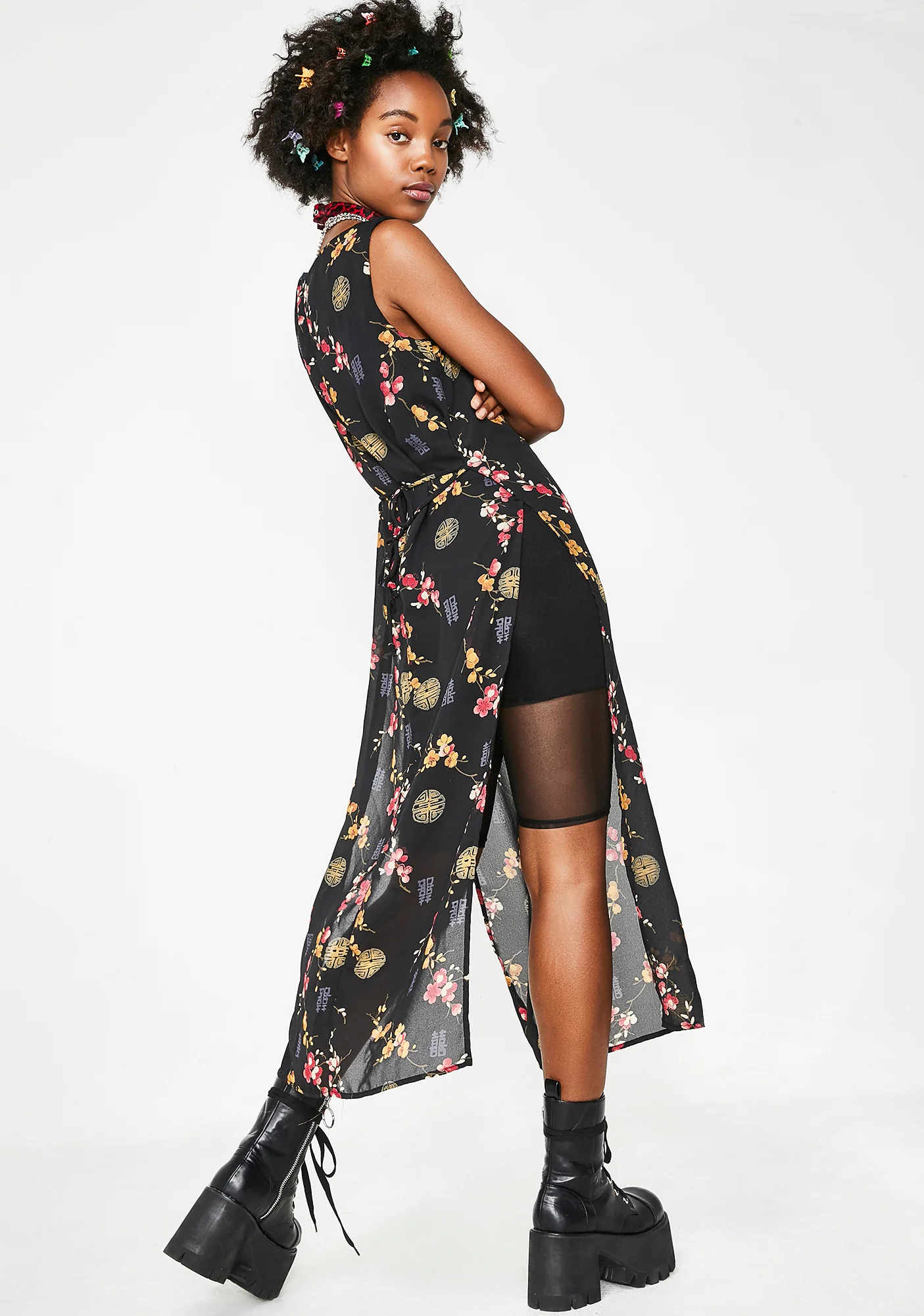 Vintage 00s Floral Dress - Image 3