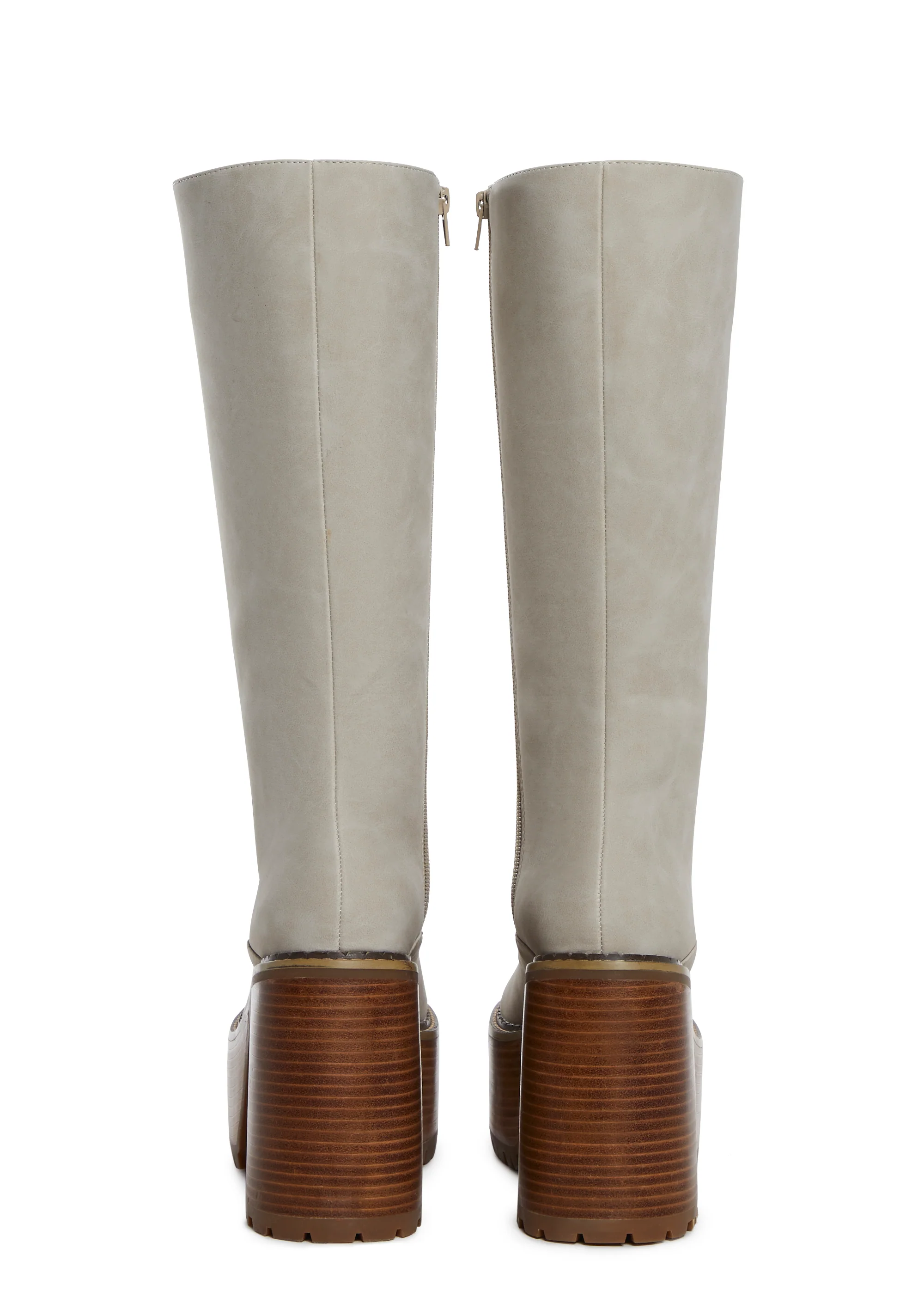 Vintage Soul Knee High Boots - Off White - Image 4