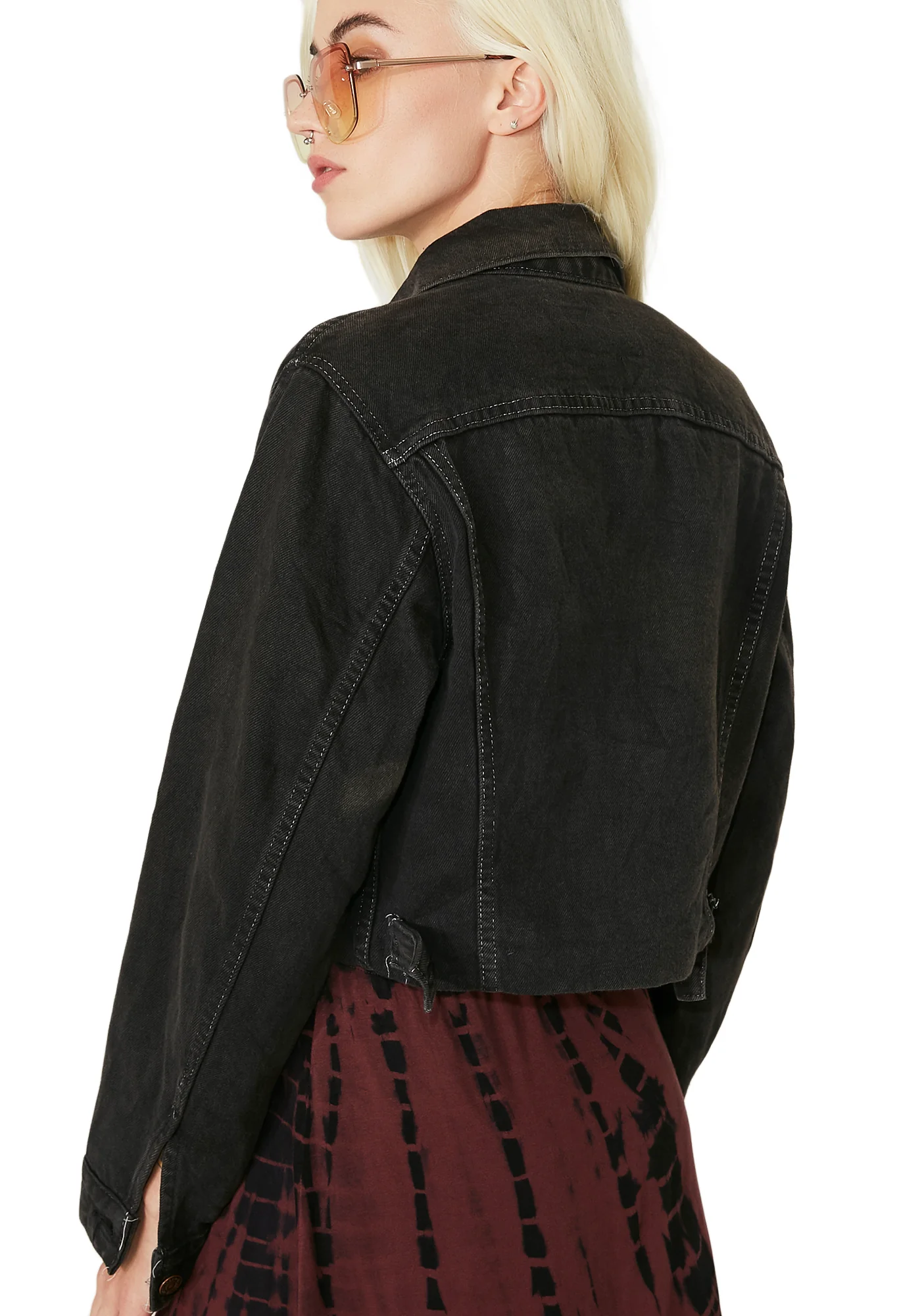 Vintage Star Stud Denim Jacket - Image 3
