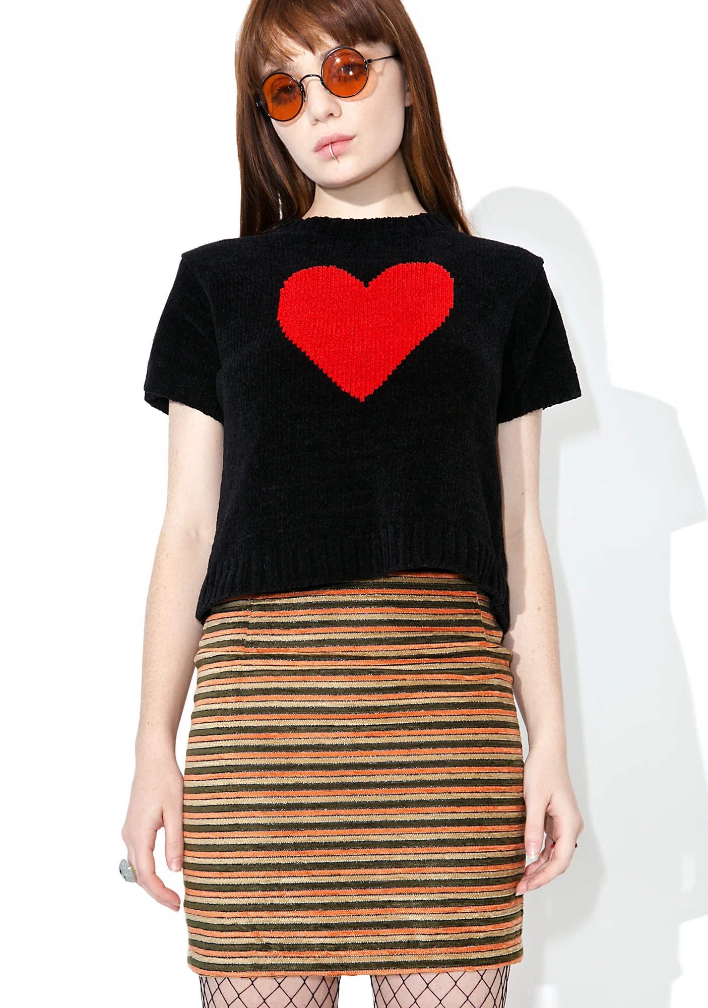Vintage Striped Mini Skirt - Image 3