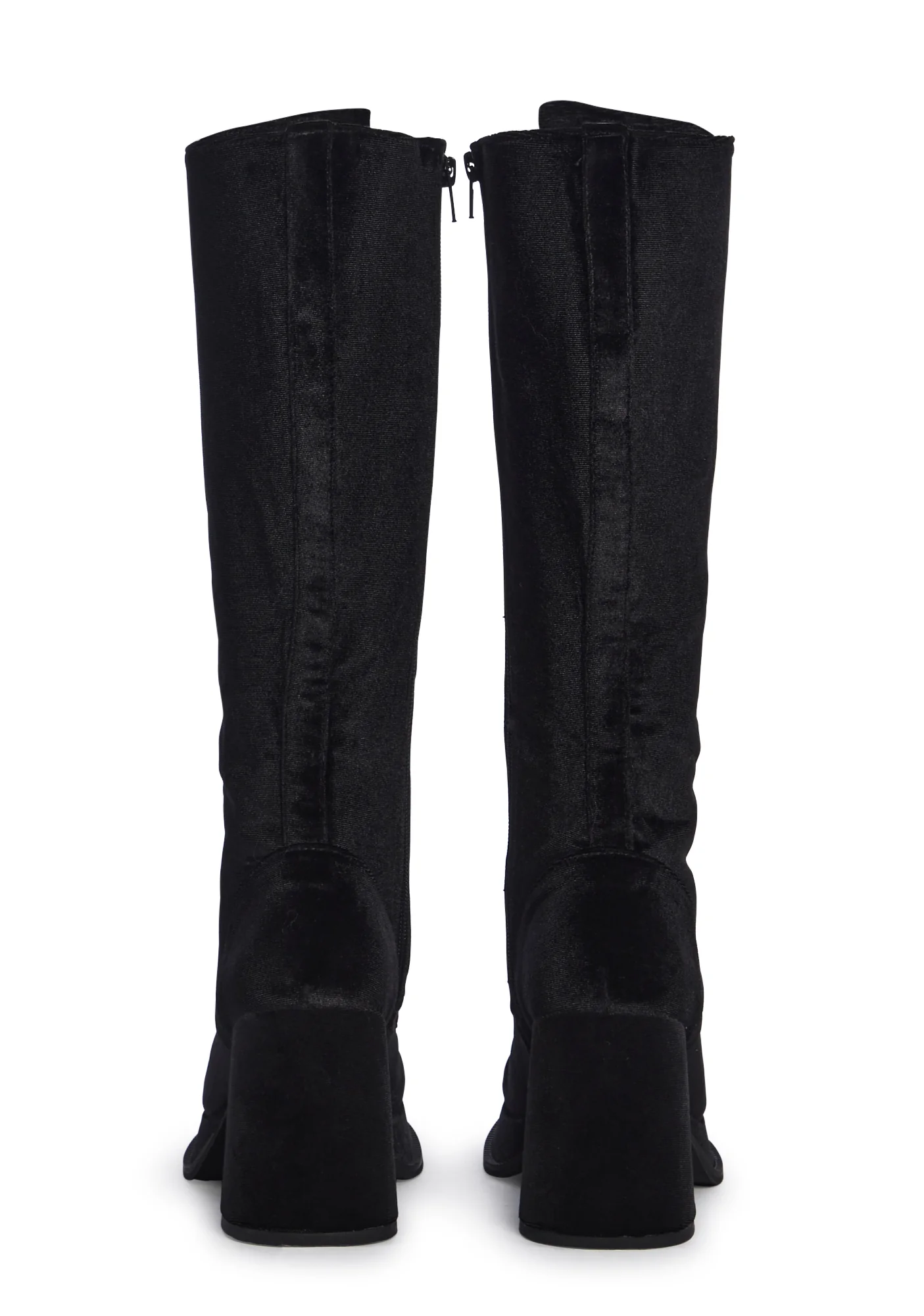 Vintage Vibes Knee High Boots - Black - Image 4
