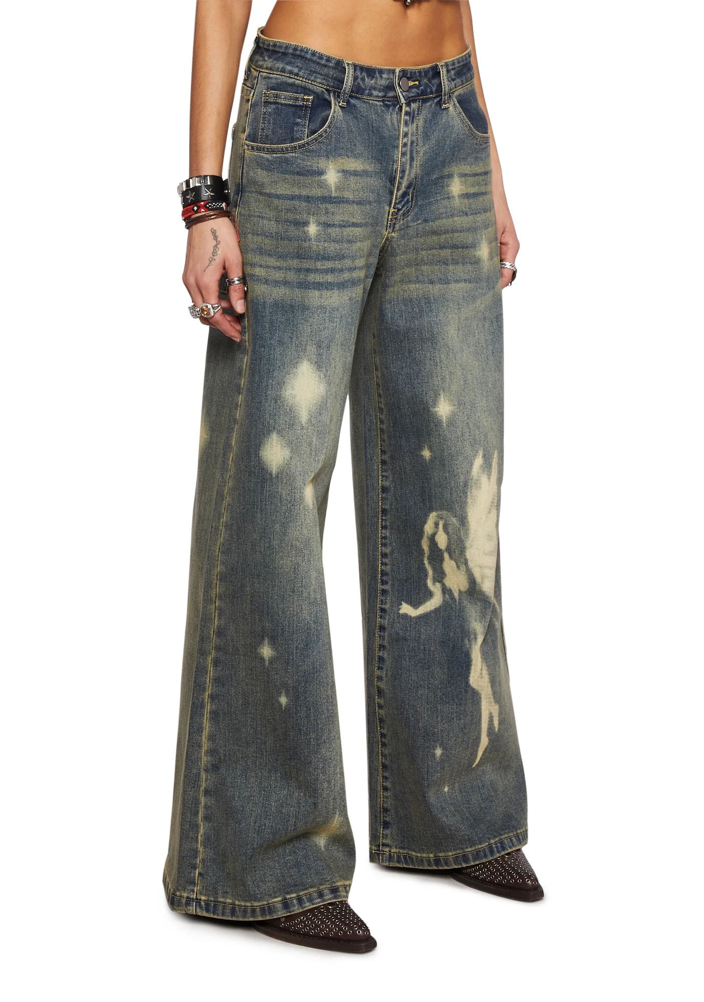 Fae Sightings Wide Leg Jeans - Image 4
