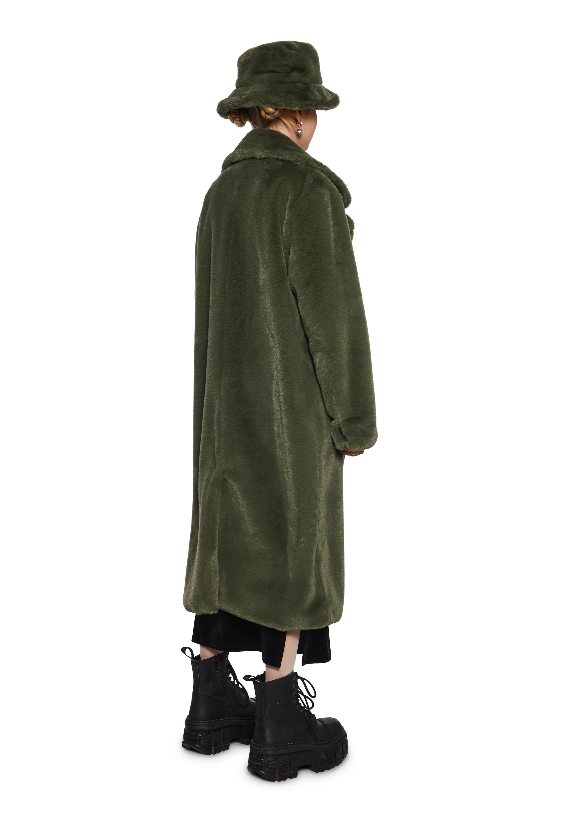 Virtual Insanity Faux Fur Coat And Hat - Image 4