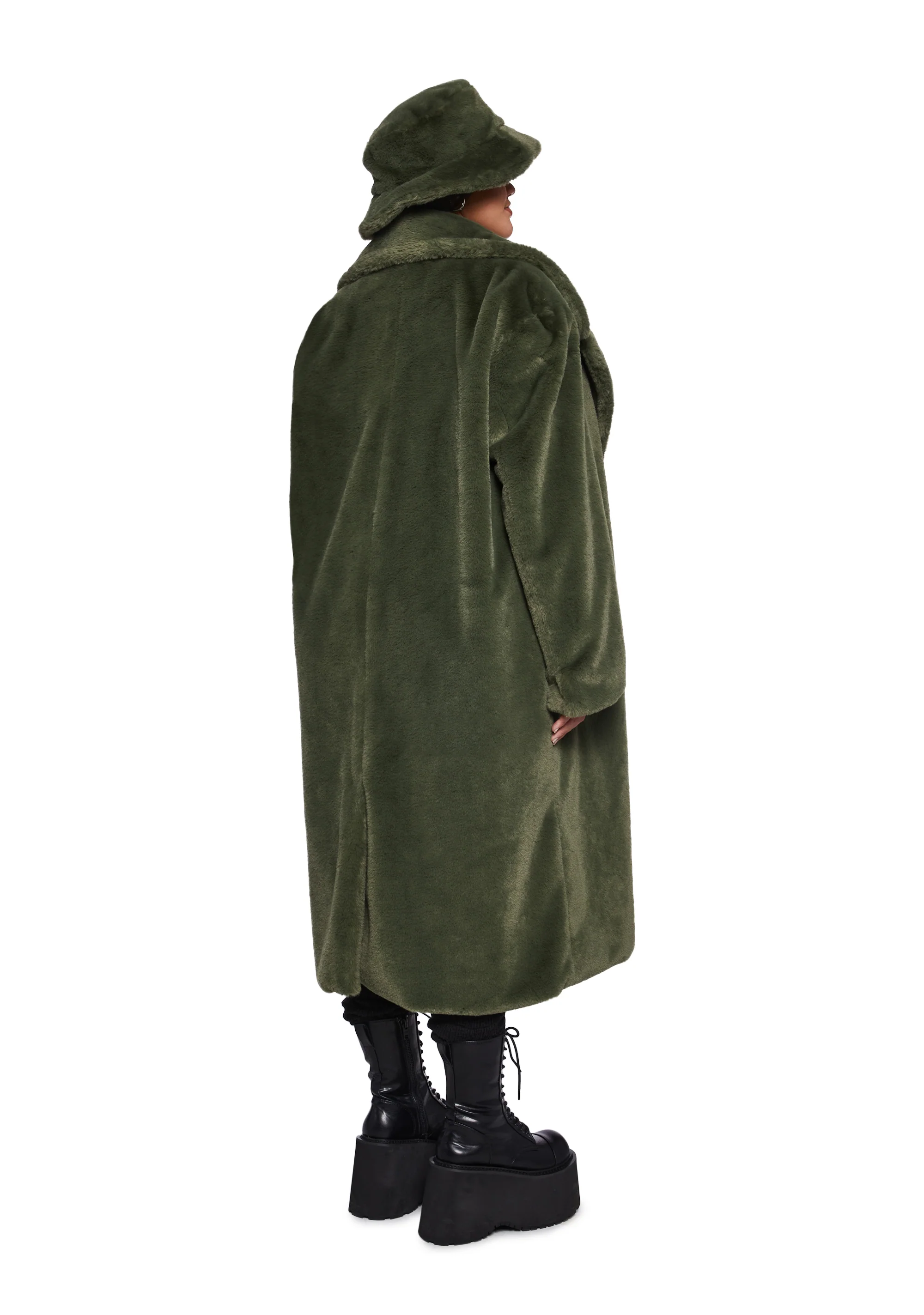 Virtual Insanity Faux Fur Coat And Hat - Image 7