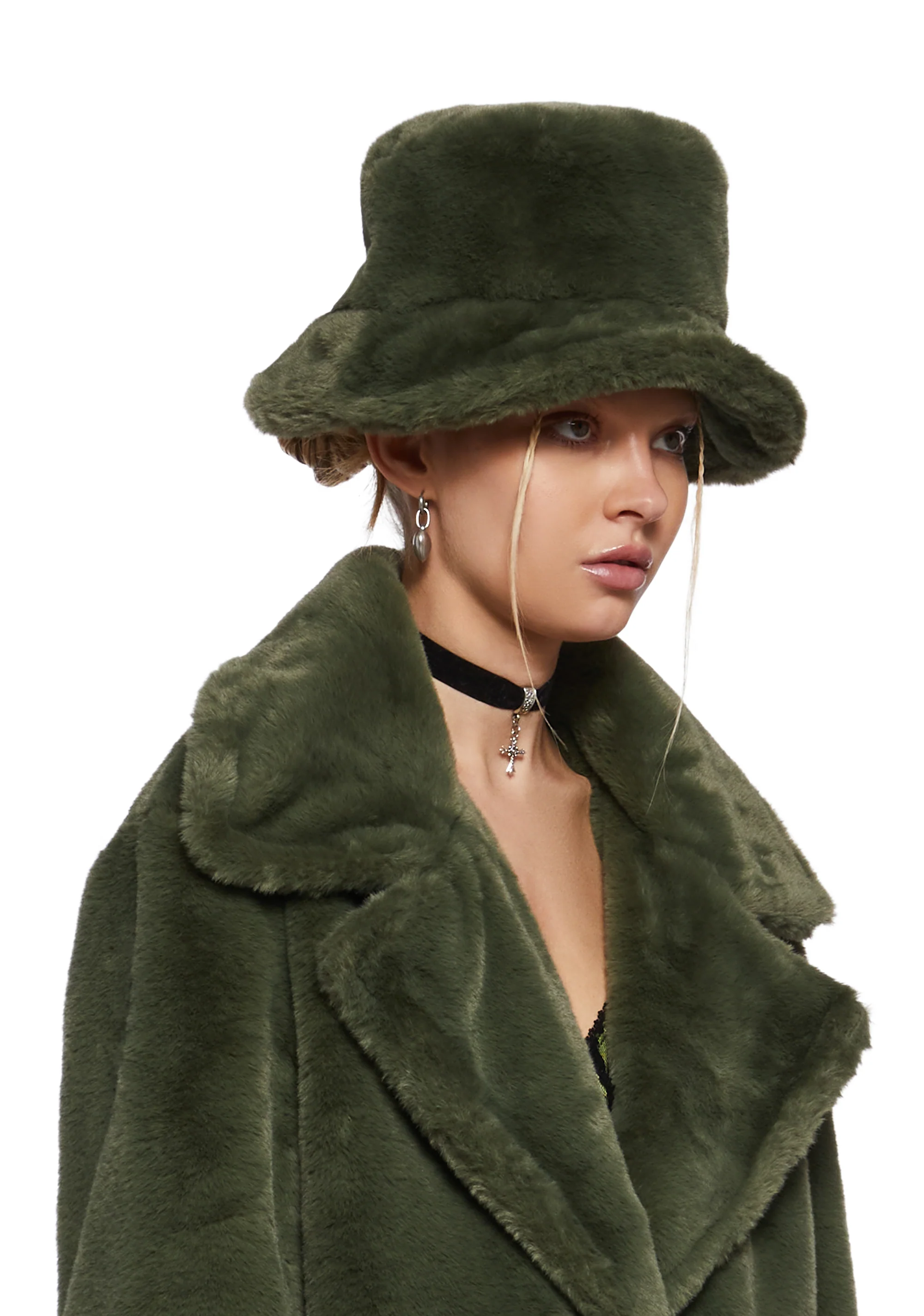 Virtual Insanity Faux Fur Coat And Hat - Image 9
