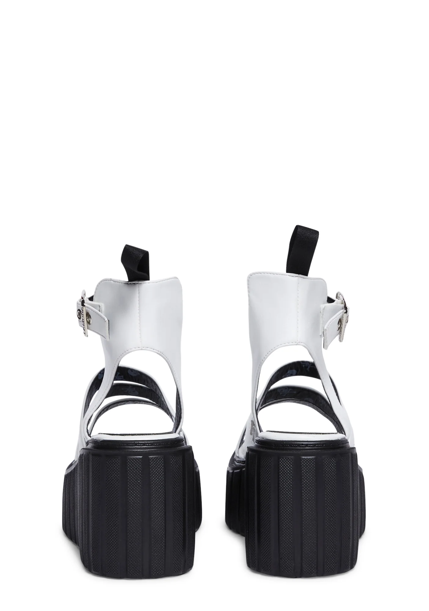 Virtue Creeper Wedge Sandals - White - Image 4