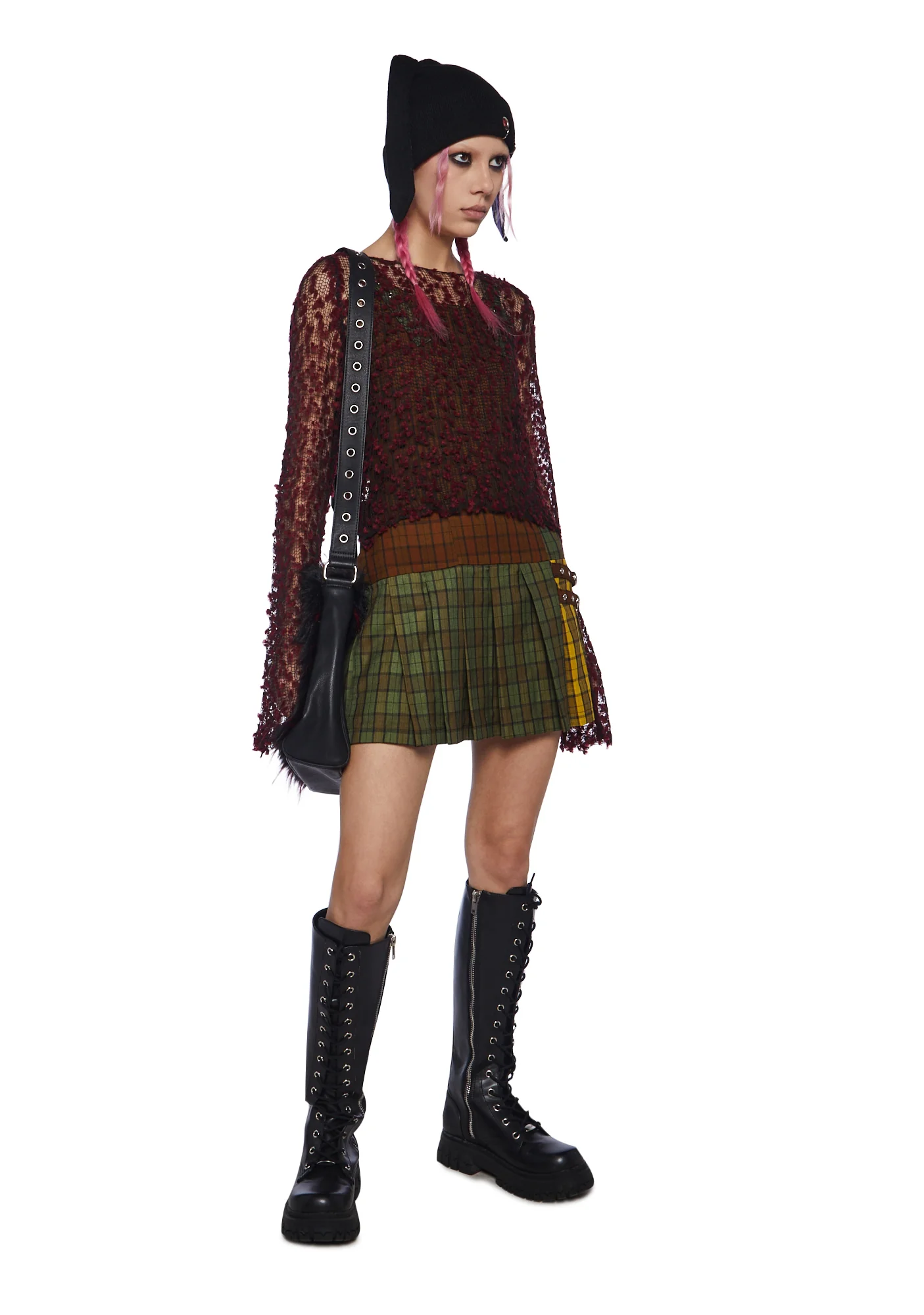Viv Tartan Mini Dress - Image 2