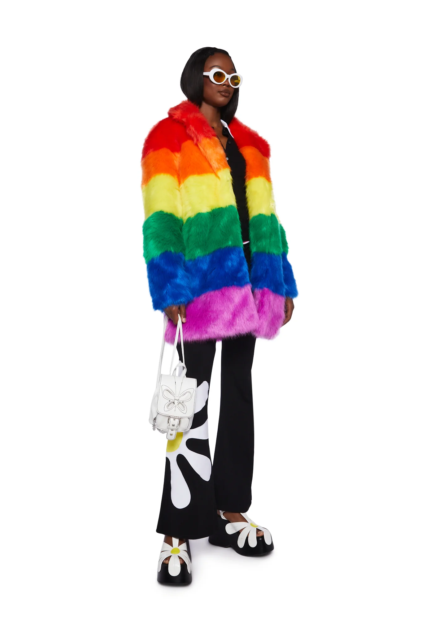 Vivid Vibrations Faux Fur Coat - Image 2