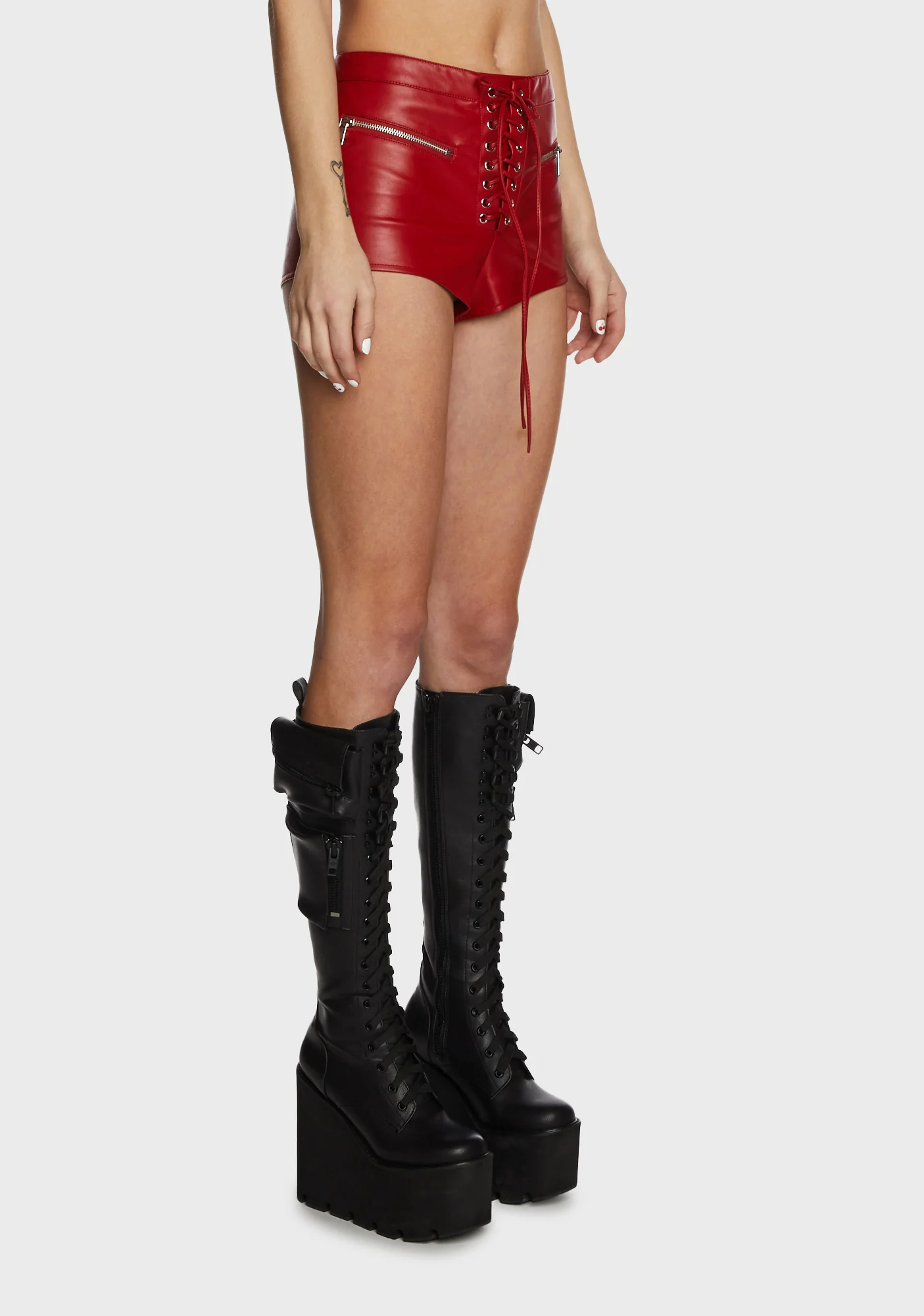 Vixen Vibes Lace-Up Shorts - Image 3