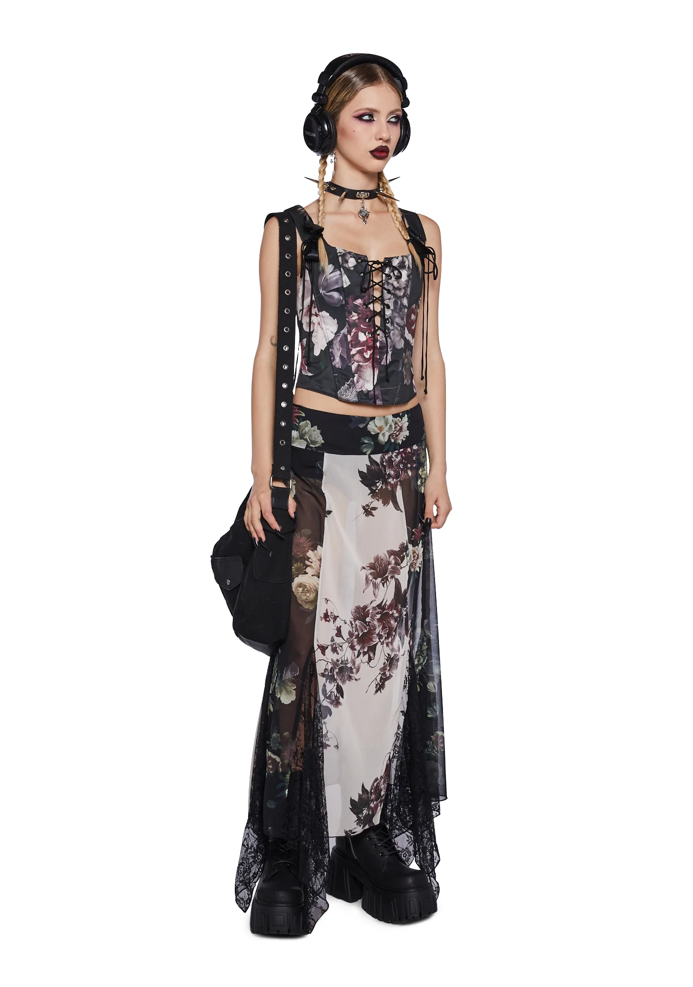 Voice In A Bottle Maxi Skirt - Floral - Image 2