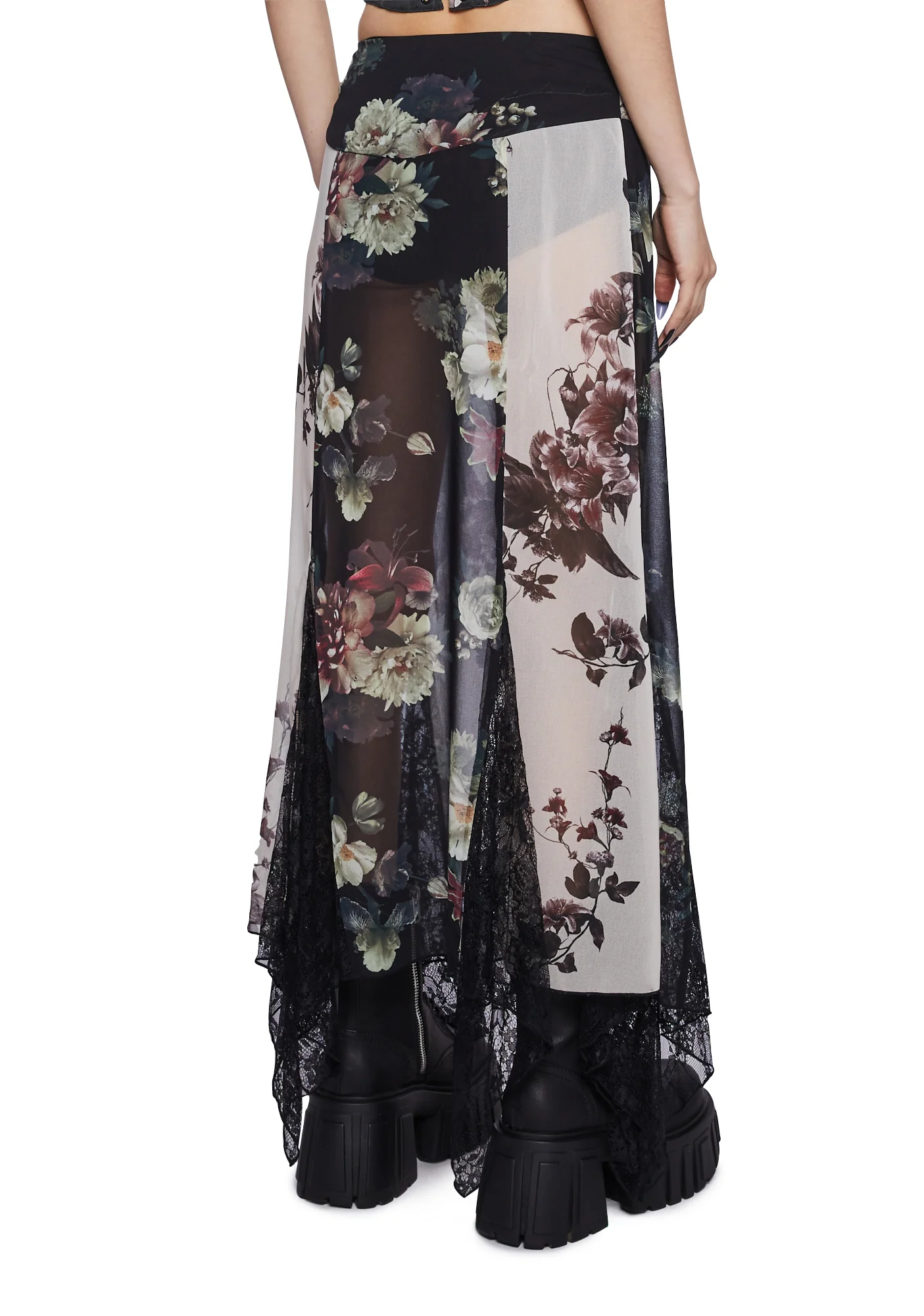 Voice In A Bottle Maxi Skirt - Floral - Image 4