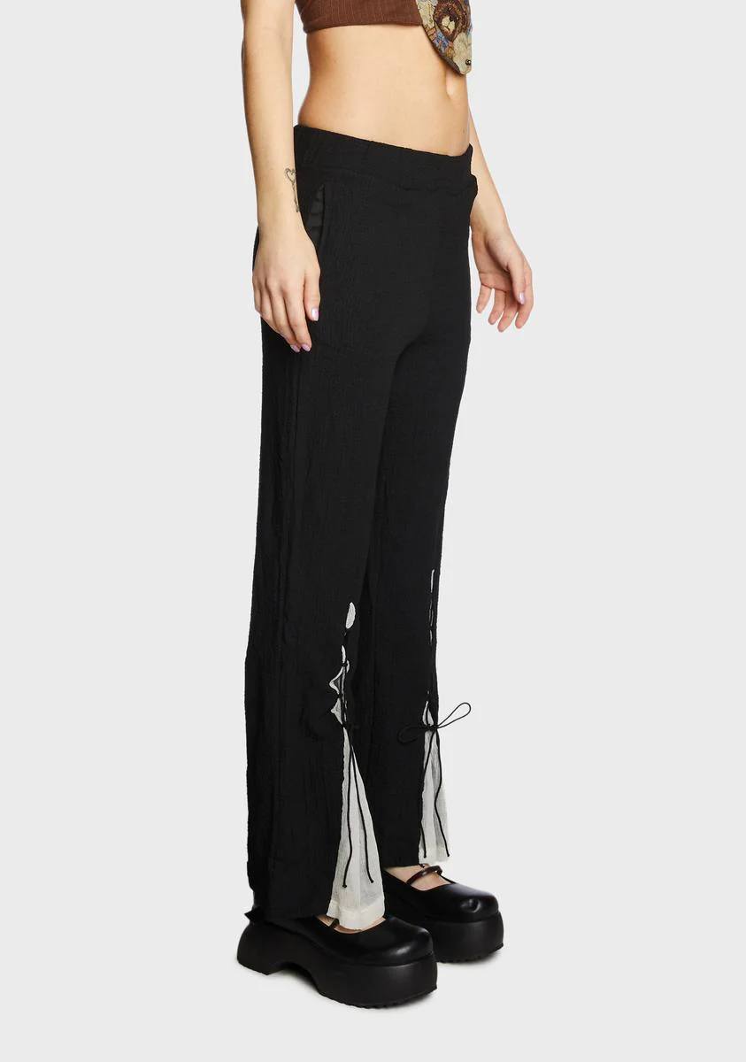 Walk With Me Lace Up Pants - Image 3