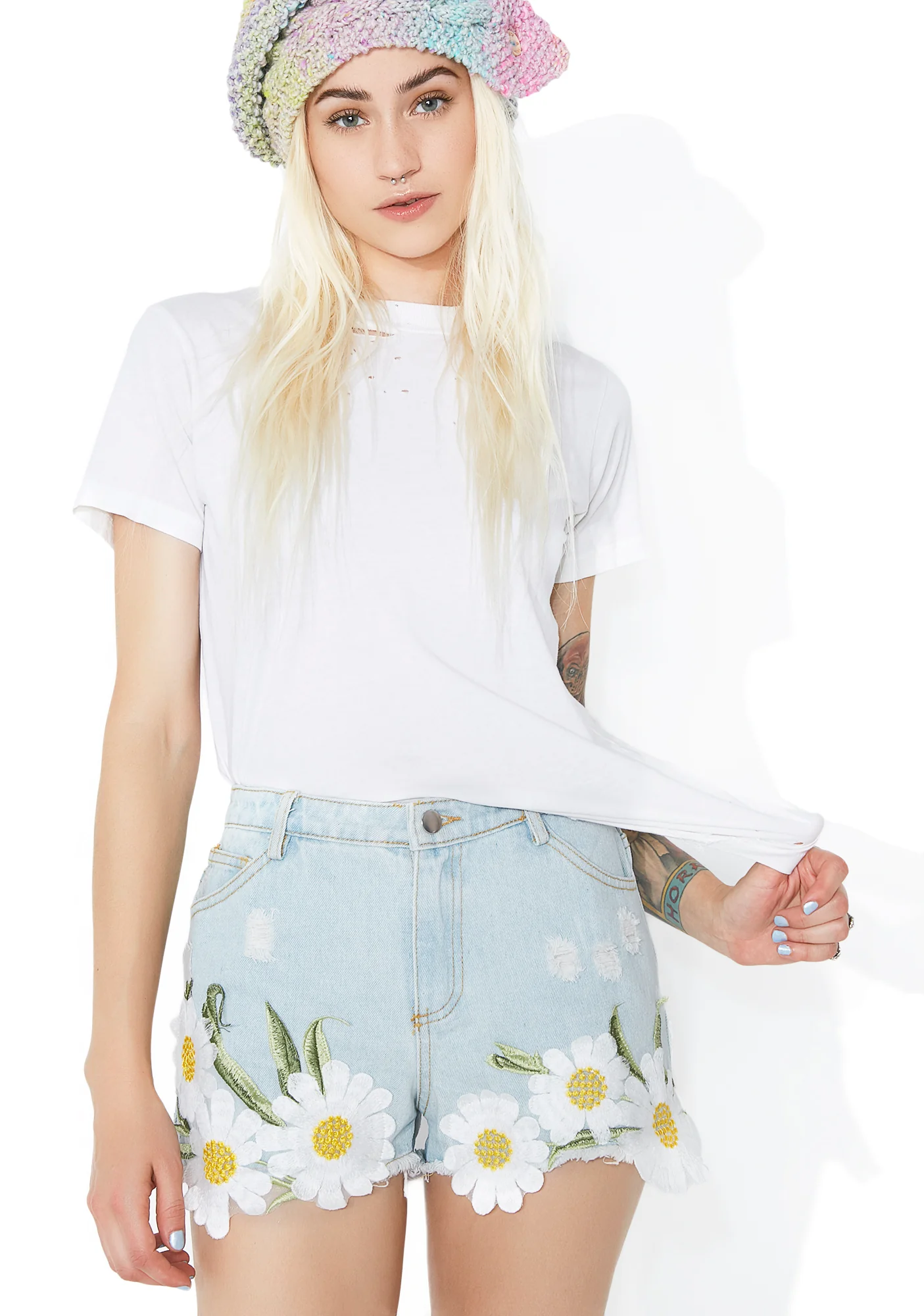 Wandering Meadows Embroidered Shorts - Image 2