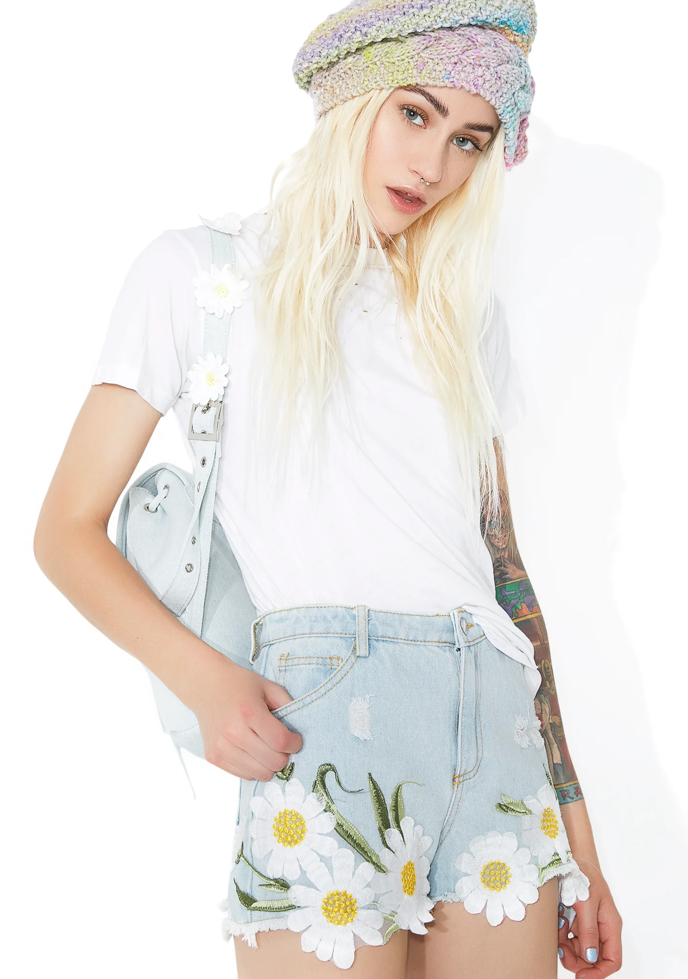 Wandering Meadows Embroidered Shorts - Image 3