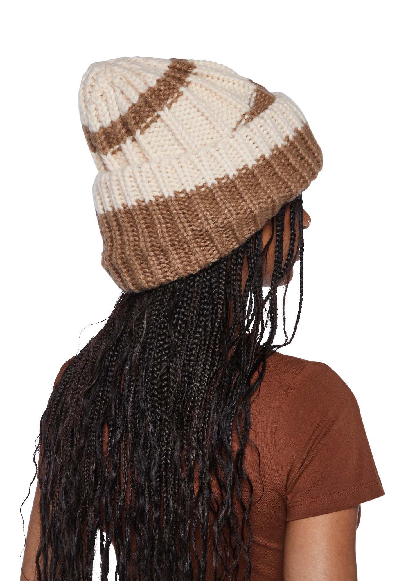 Warm Baby Knit Beanie - Brown - Image 3