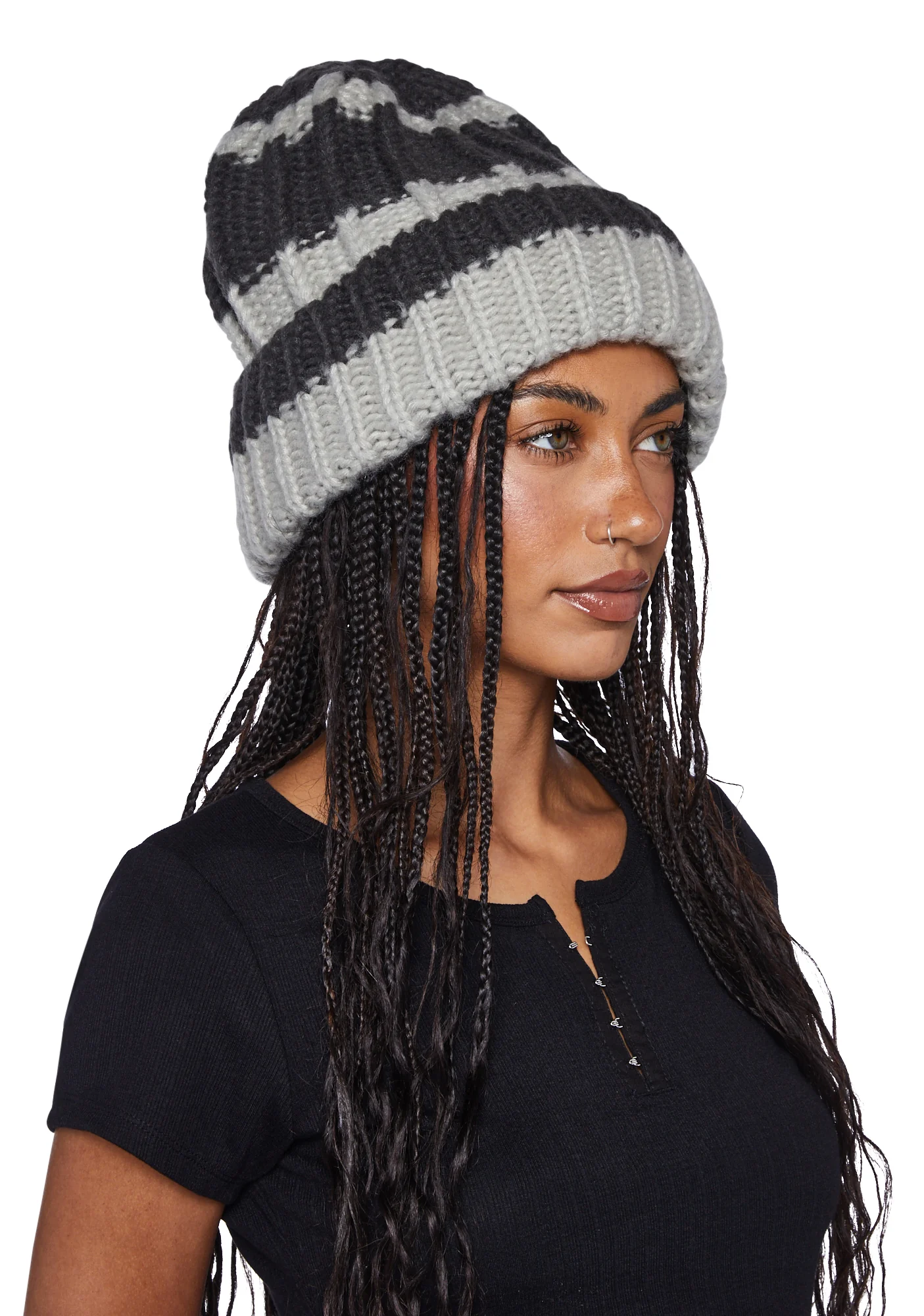 Warm Baby Knit Beanie - Gray - Image 2