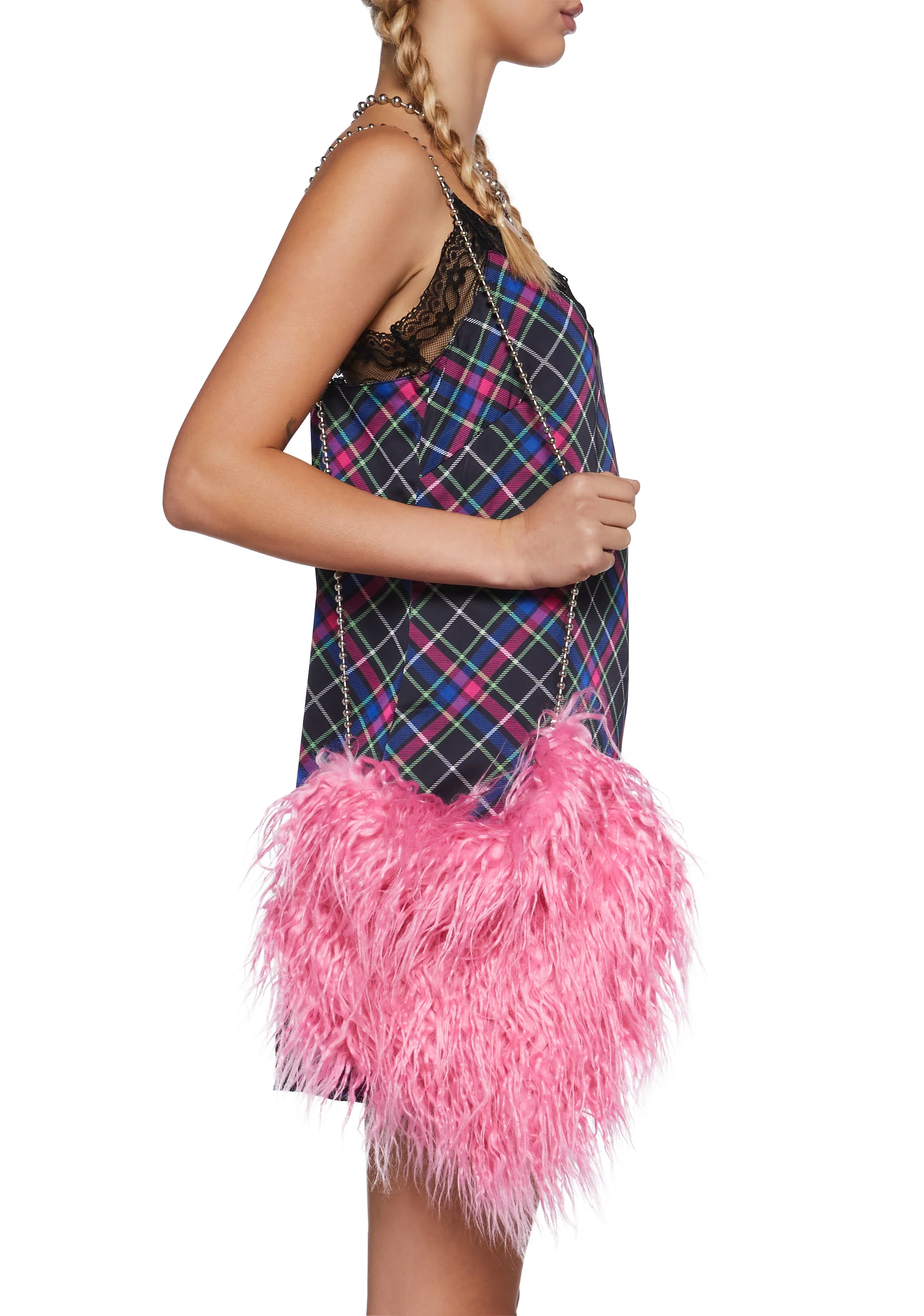 Warms My Heart Faux Fur Shoulder Bag - Image 2