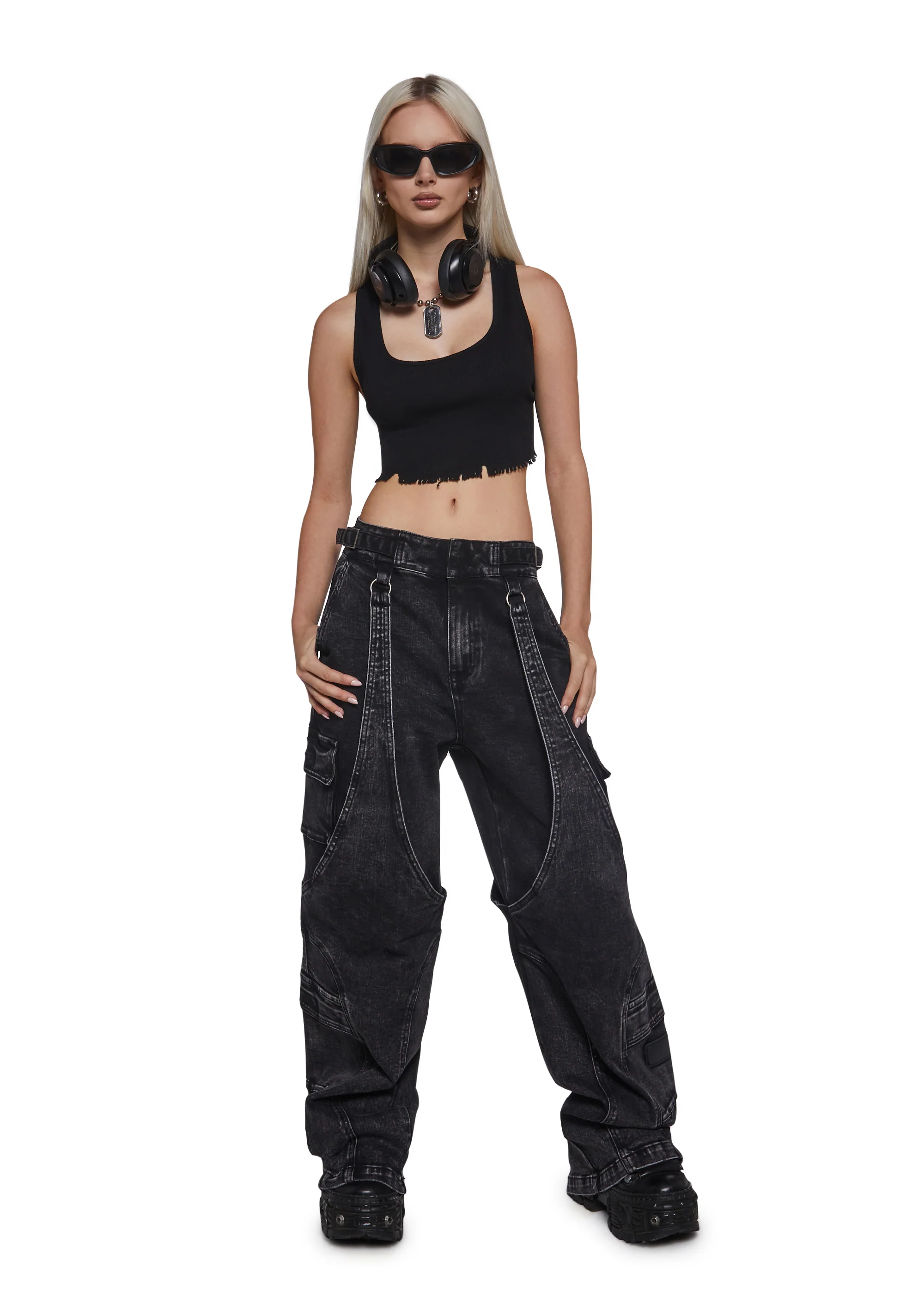 Warp Cargo Wide Leg Pants - Image 2