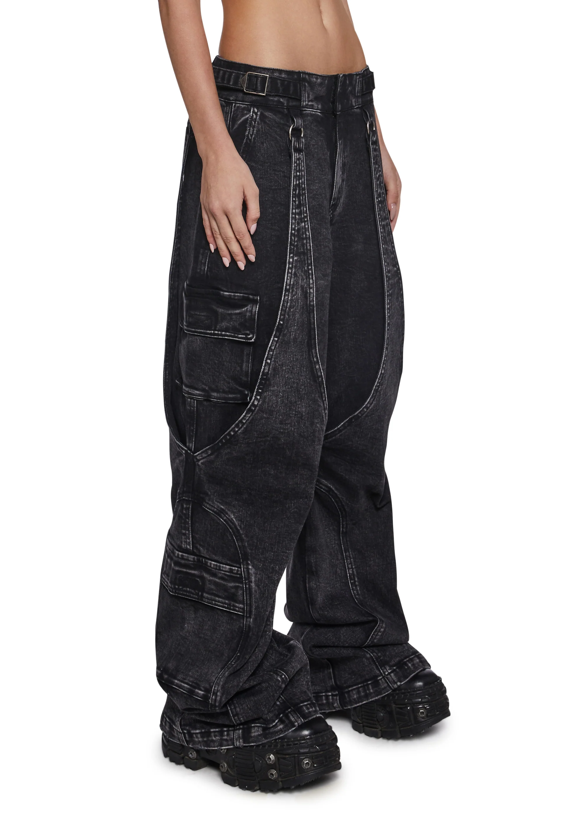 Warp Cargo Wide Leg Pants - Image 3