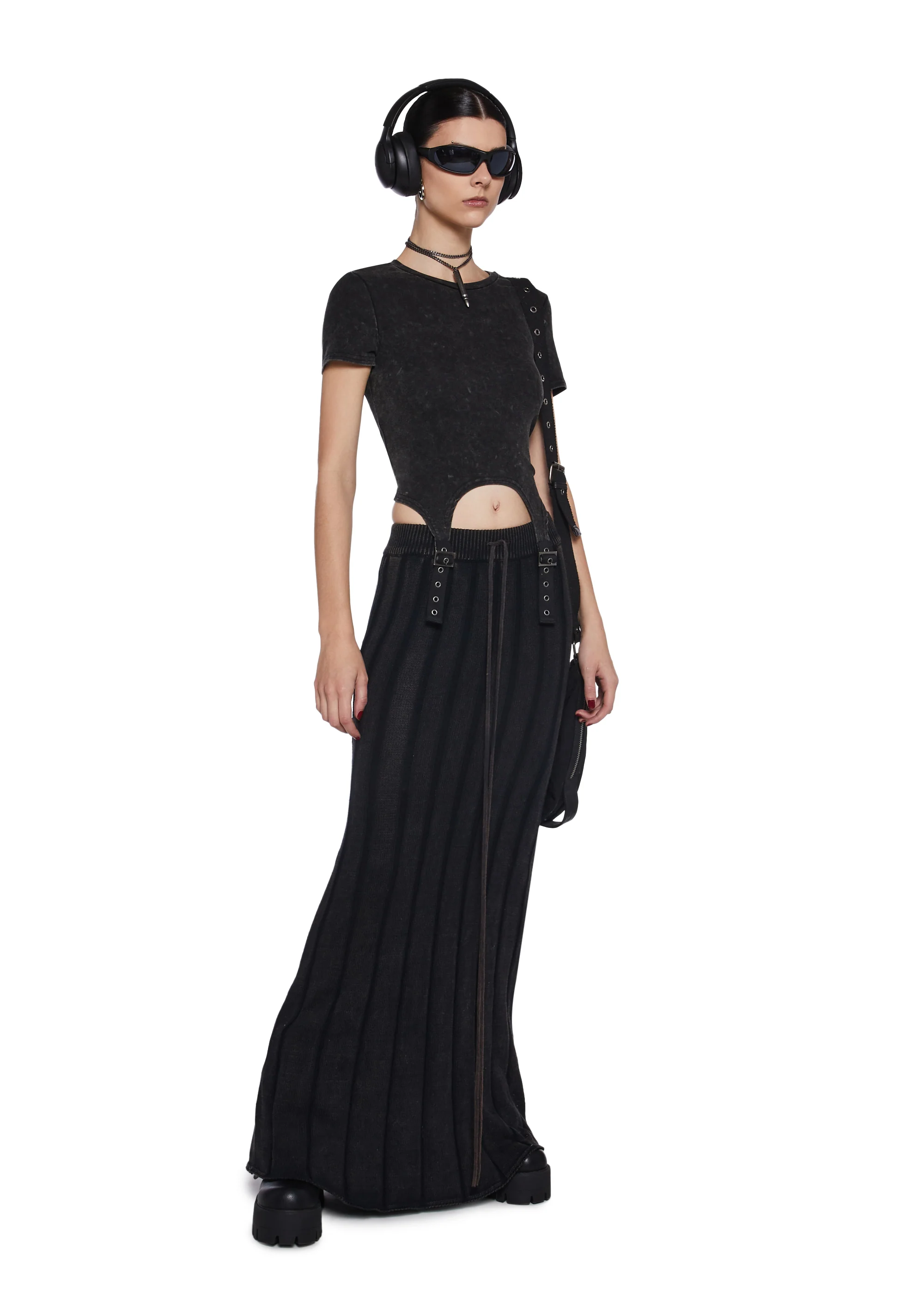 Warp Garter Strap Baby Tee - Image 2