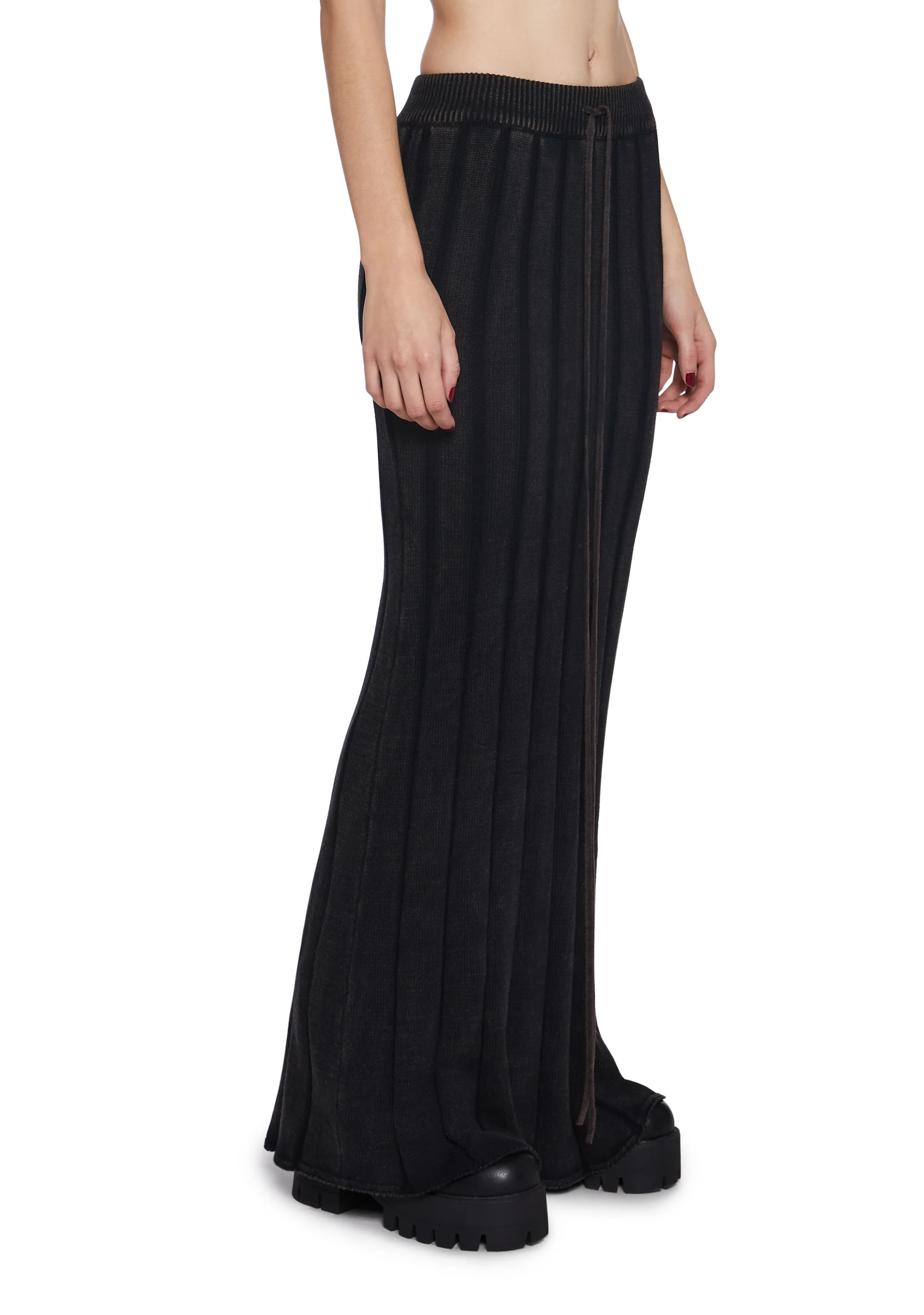 Warp Knit Maxi Skirt - Image 3