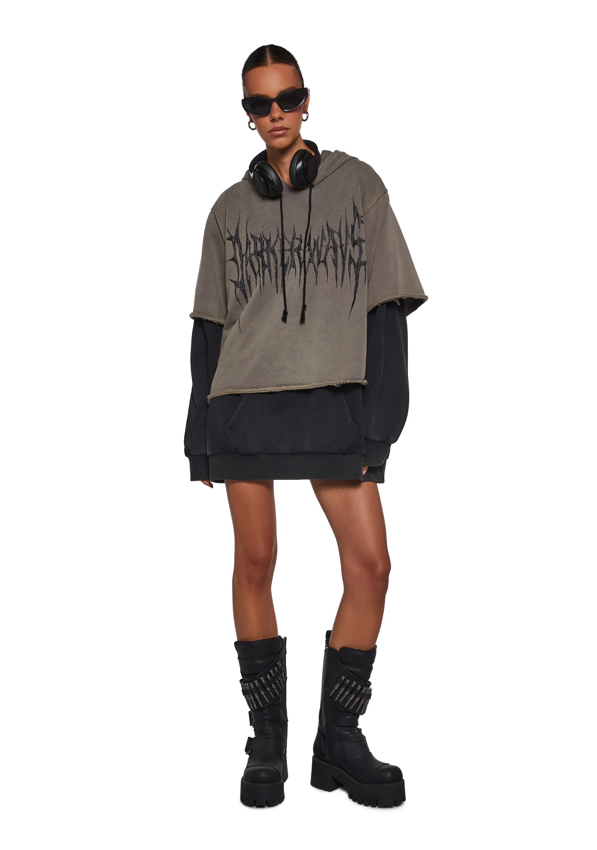 Warp Layered Pullover Hoodie - Image 2