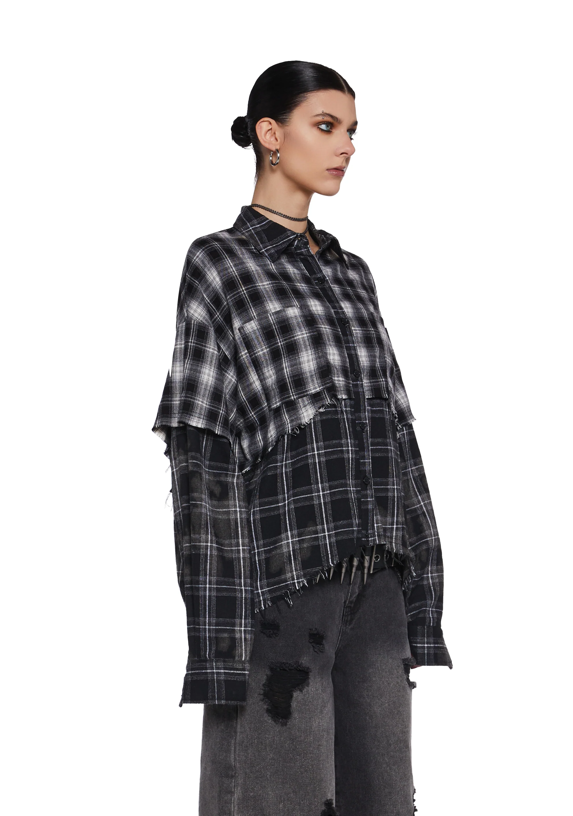 Warp Layered Flannel Shirt - Image 3