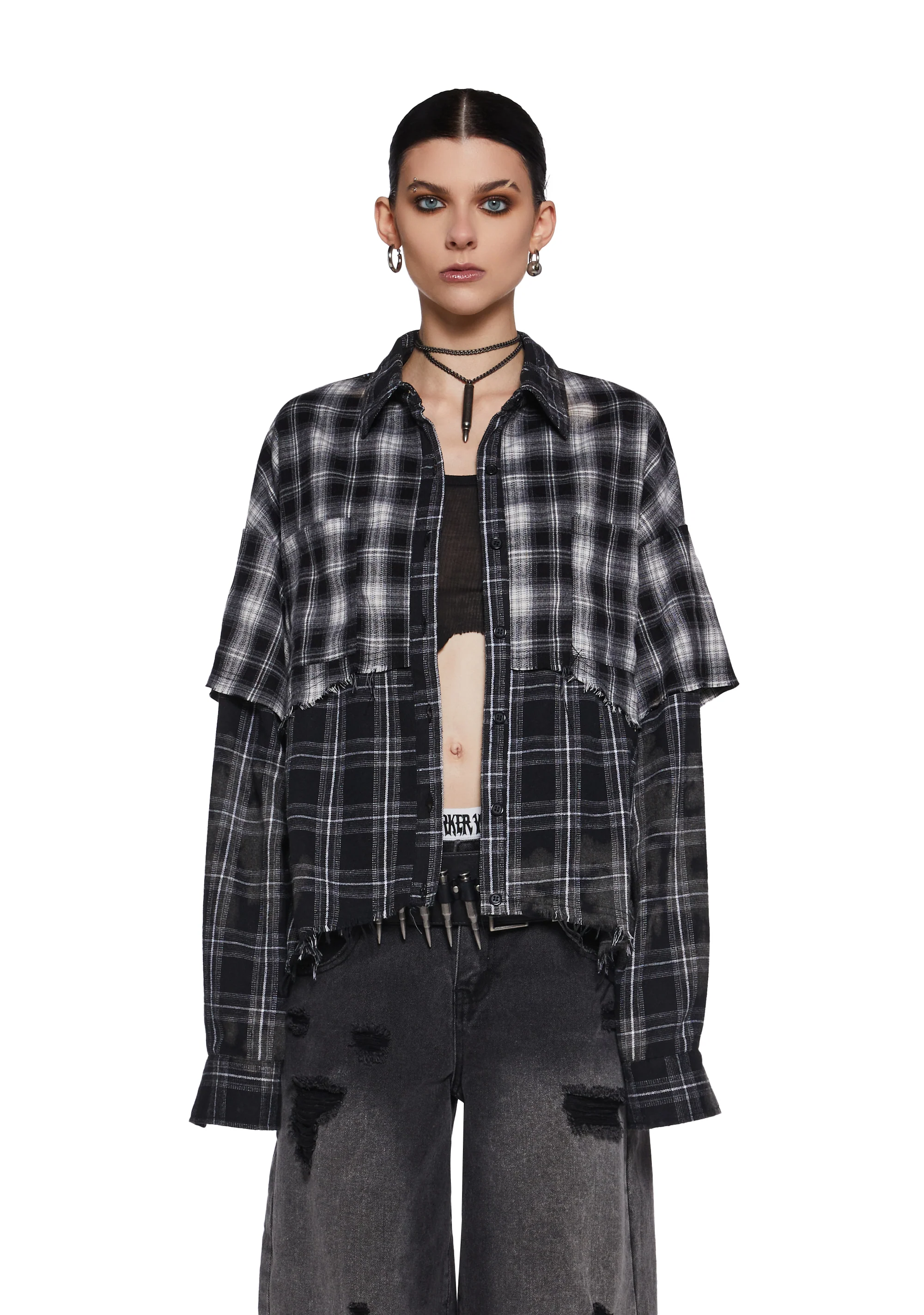 Warp Layered Flannel Shirt - Image 5