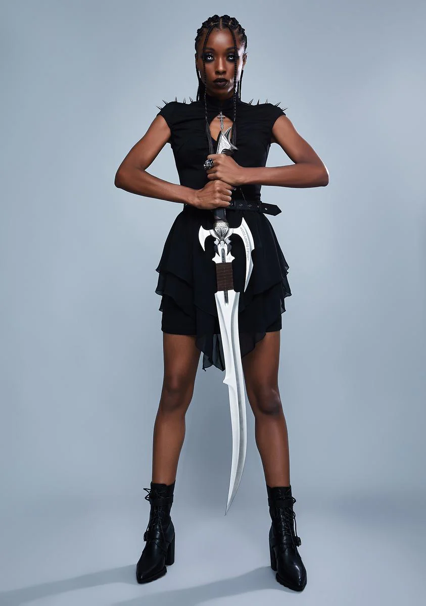 Warrior Spirit Spiked Mini Dress - Image 3