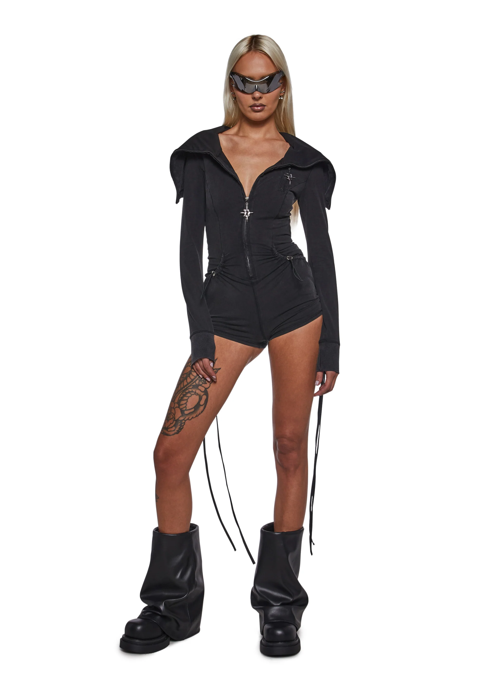 Ego Washed Knit Jersey Romper - Image 2