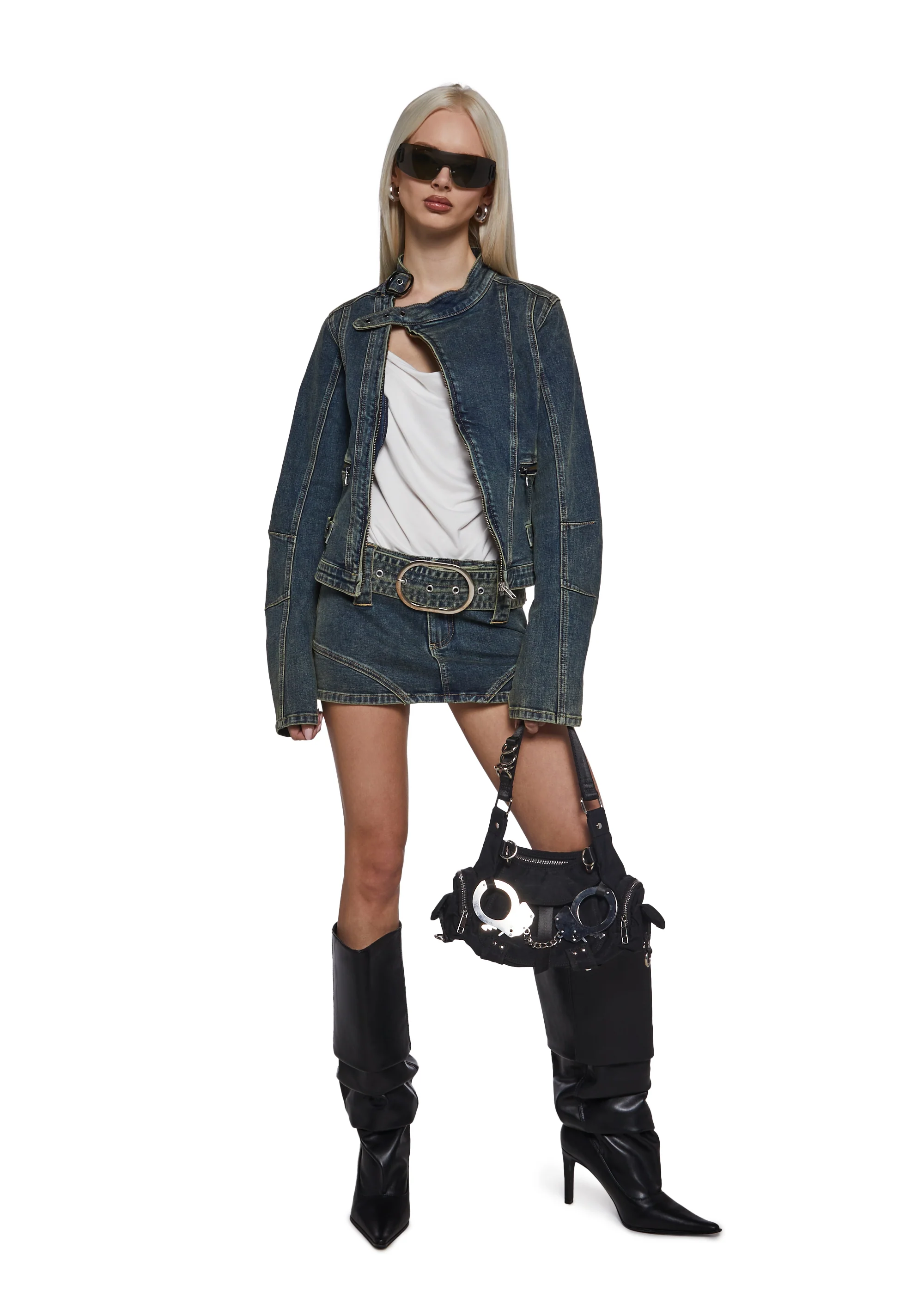 Kenzie Asymmetrical Moto Jacket - Image 2
