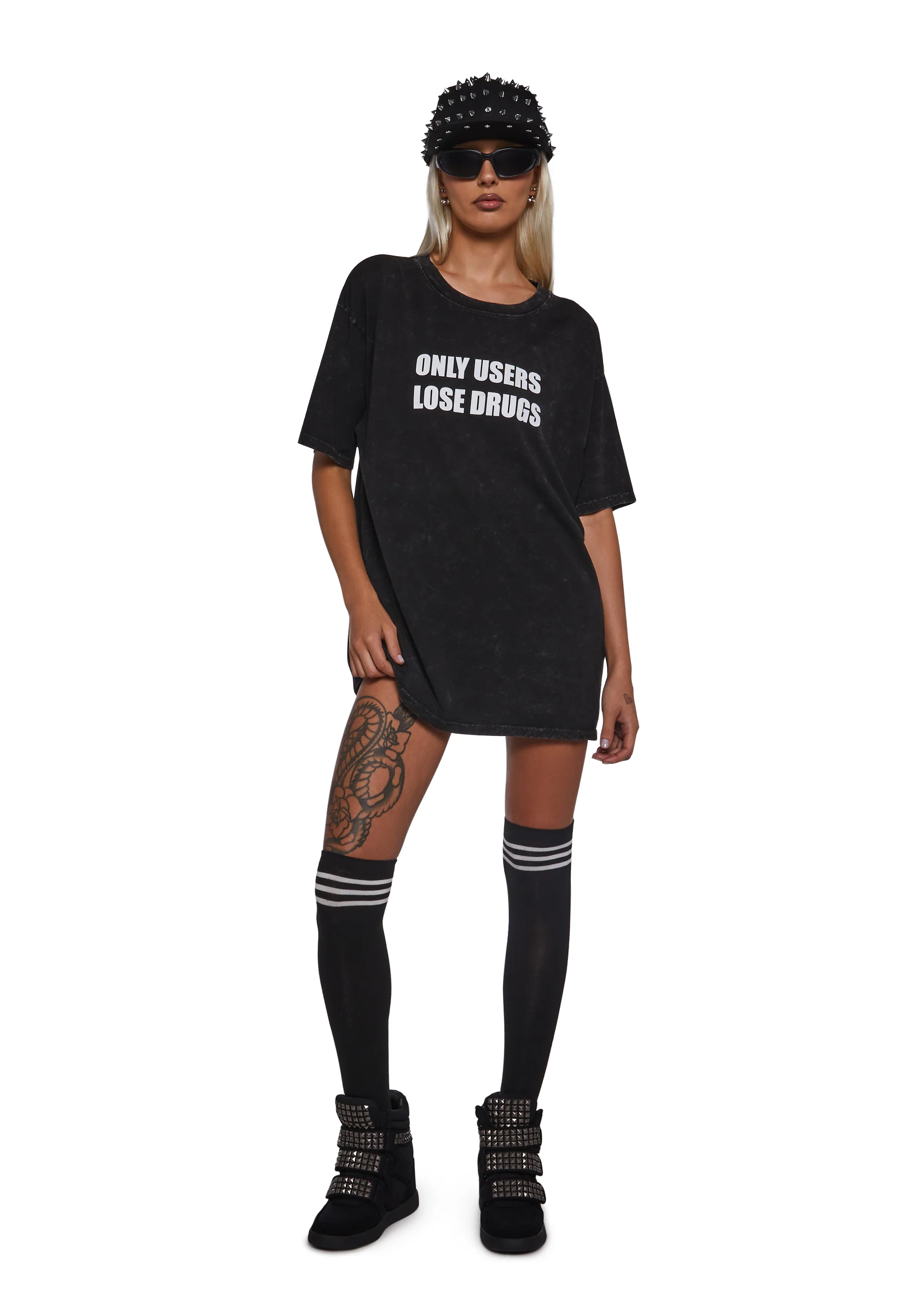 User Losers Oversized Graphic Tee - Image 2