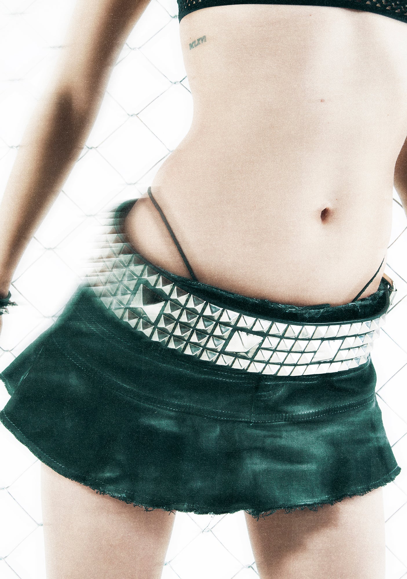 Crossfade Washed Flared Skort - Black - Image 8