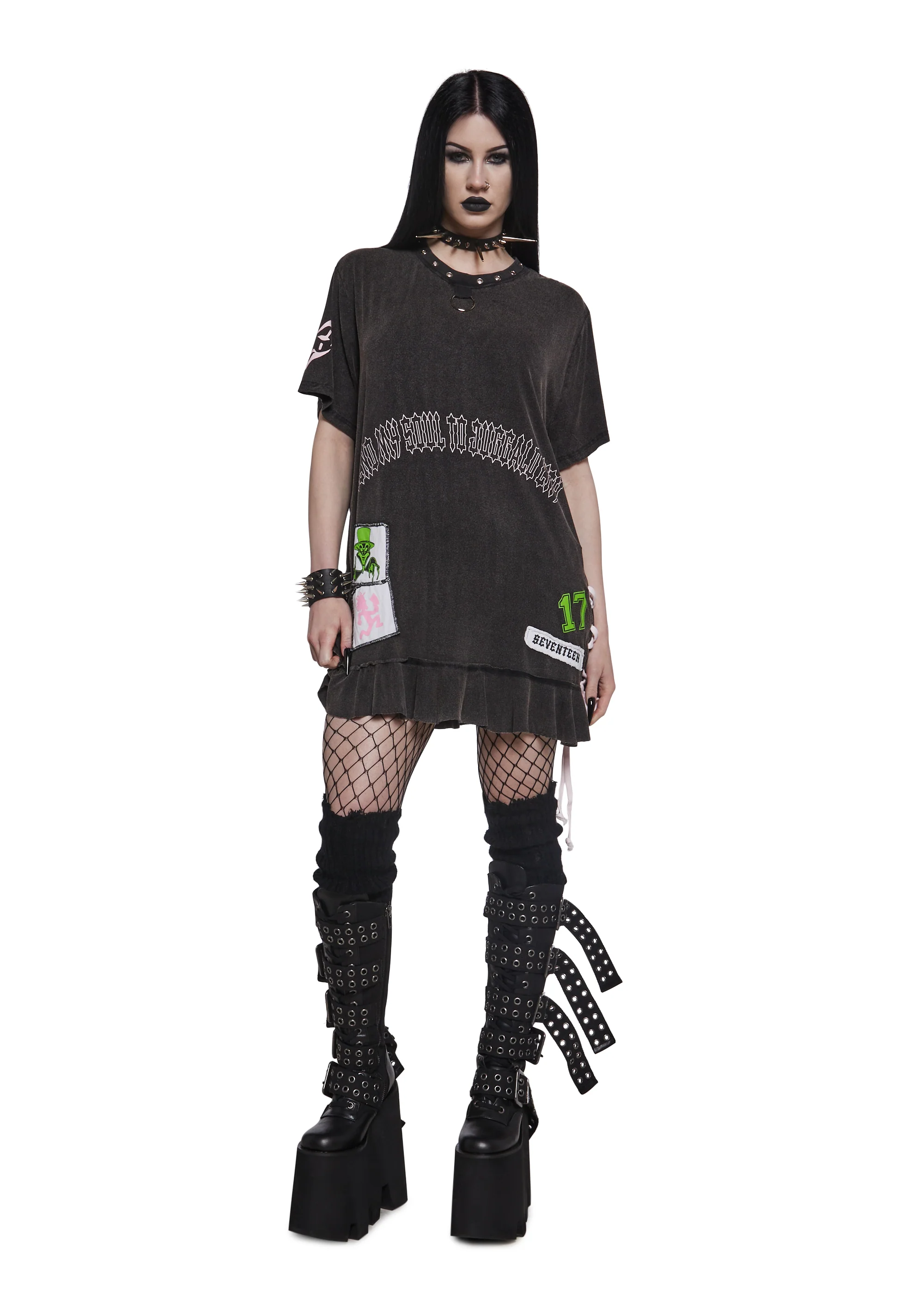 Send My Soul Washed Tee Dress - Image 2