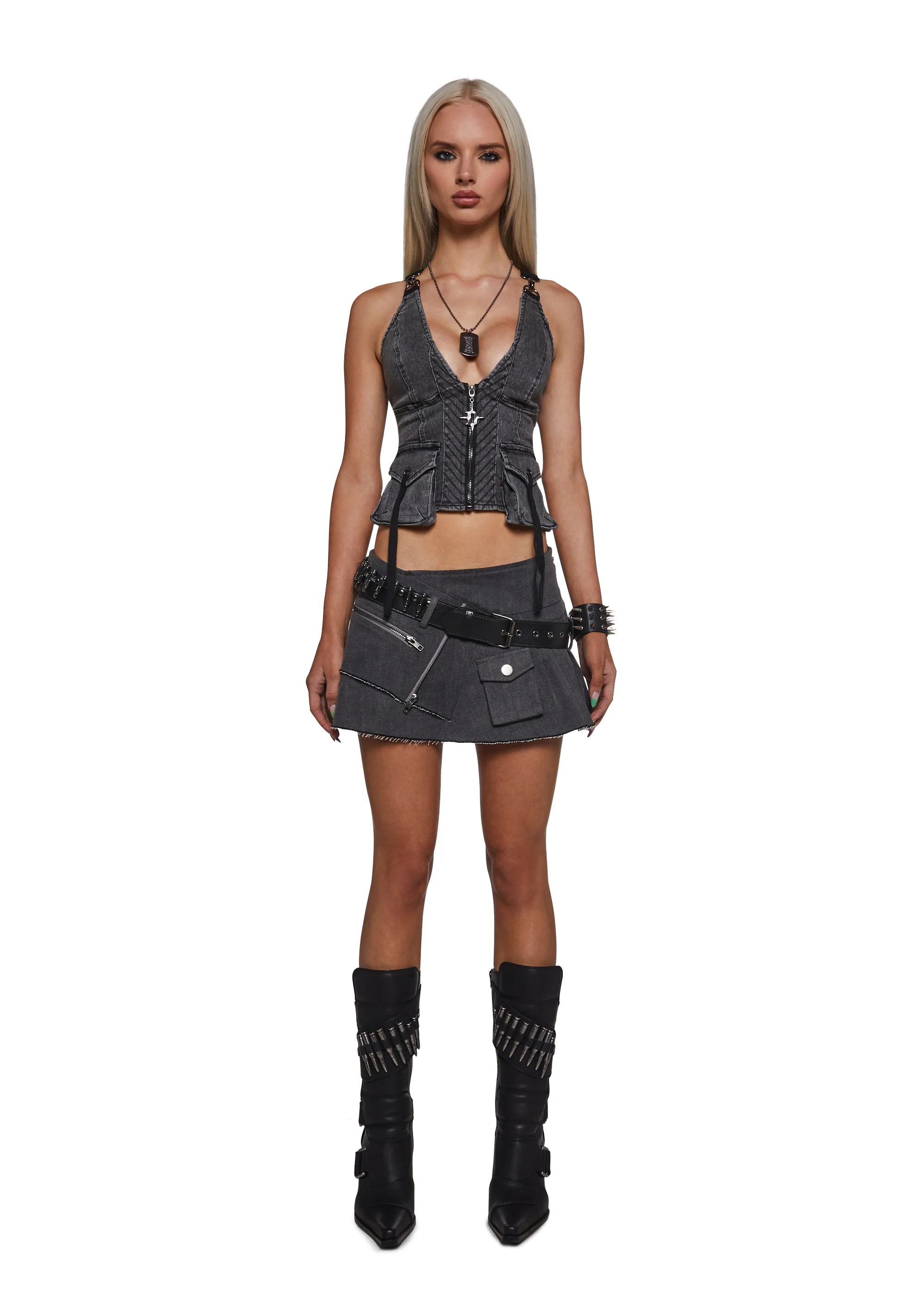 Ego Denim Utility Bustier - Image 2