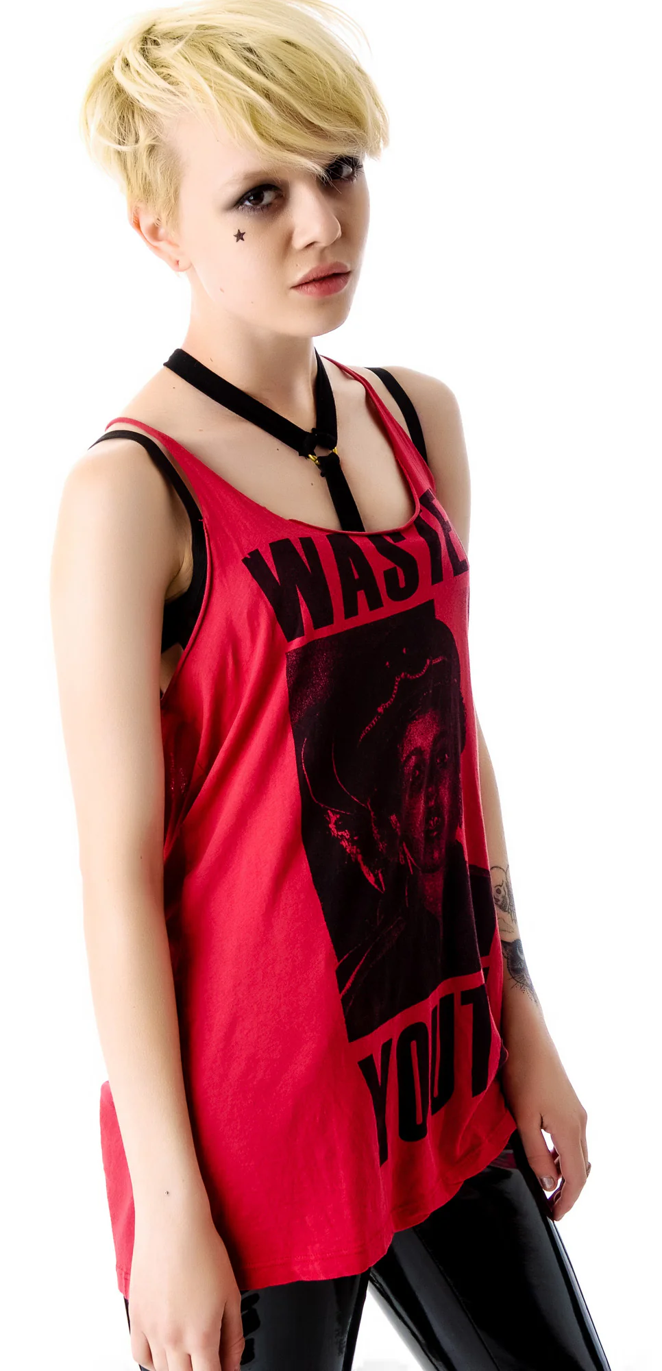 Wasted Youth Tie Back Tank - Image 3