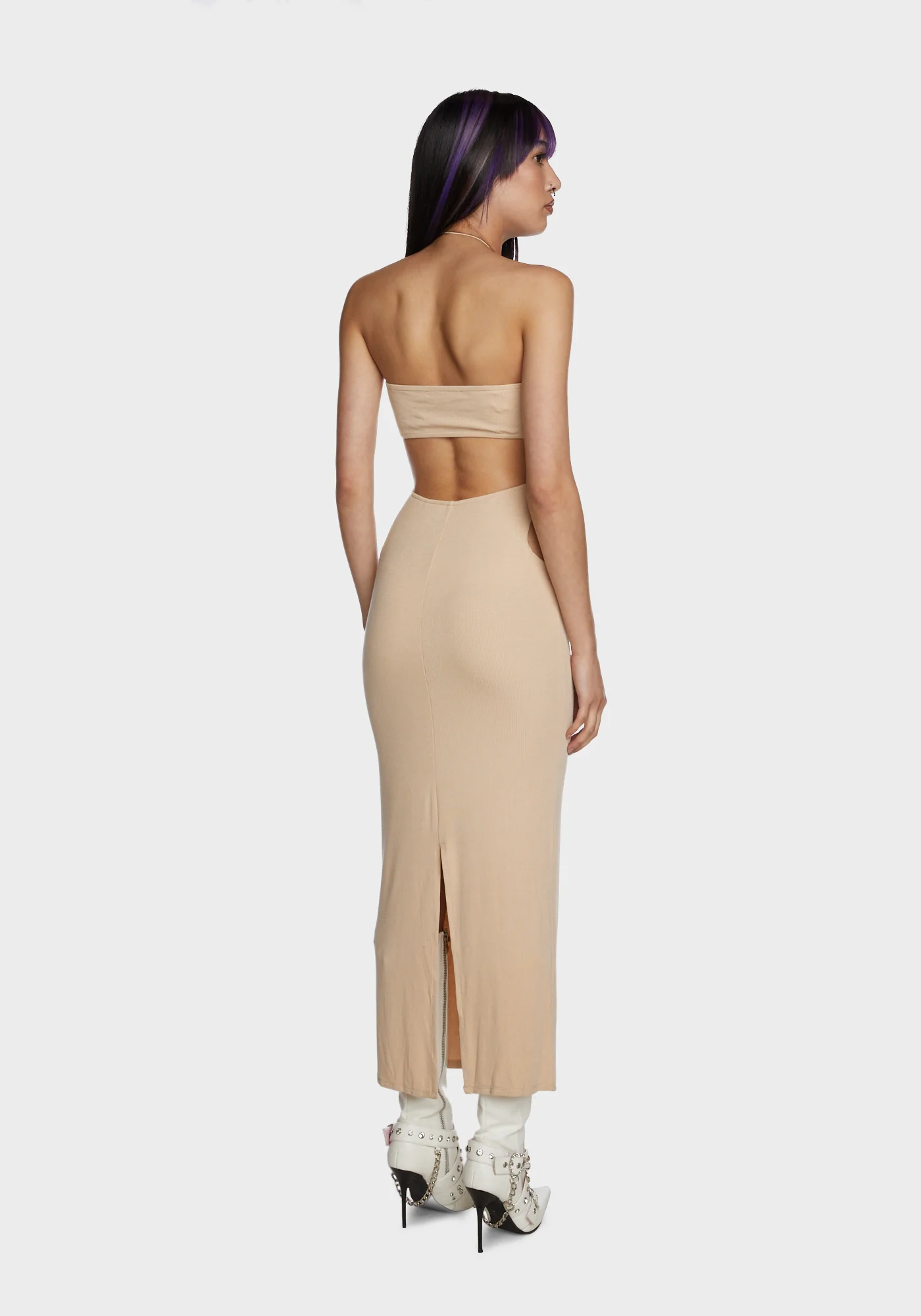Wasting Time Maxi Dress - Light Brown - Image 4