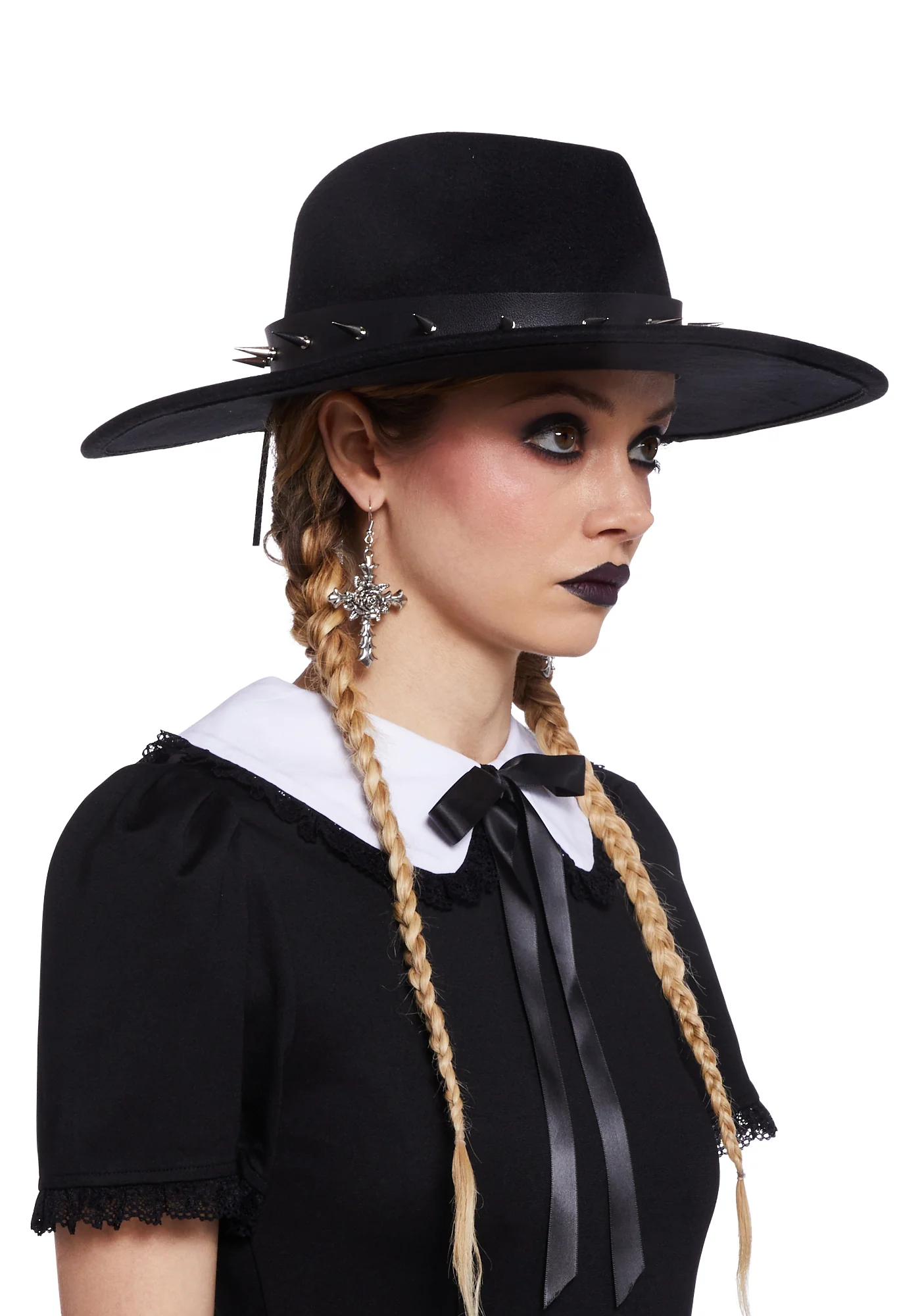 Wayward Soul Spiked Wide Brim Hat - Image 3