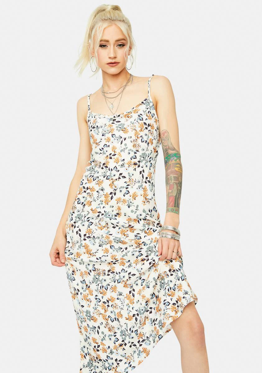 We In Miami Floral Spaghetti Strap Maxi Dress - Image 2