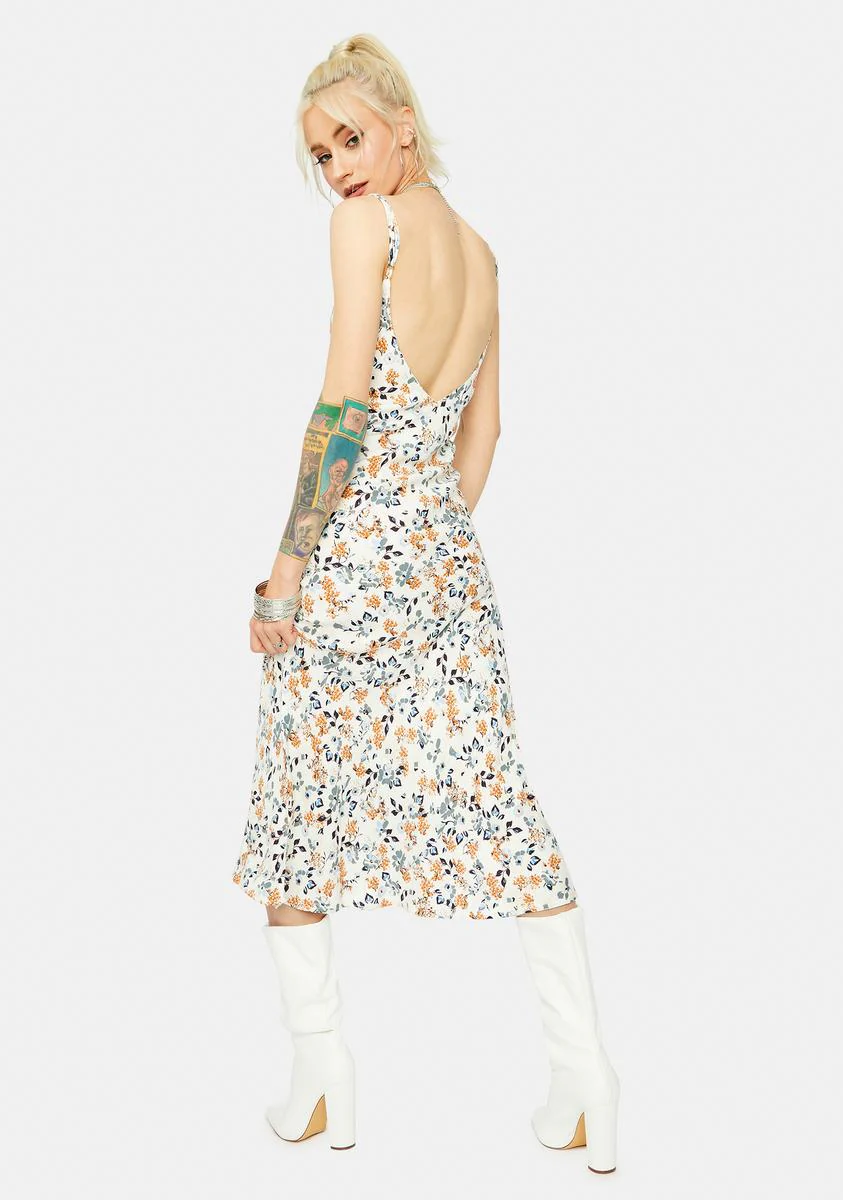 We In Miami Floral Spaghetti Strap Maxi Dress - Image 4