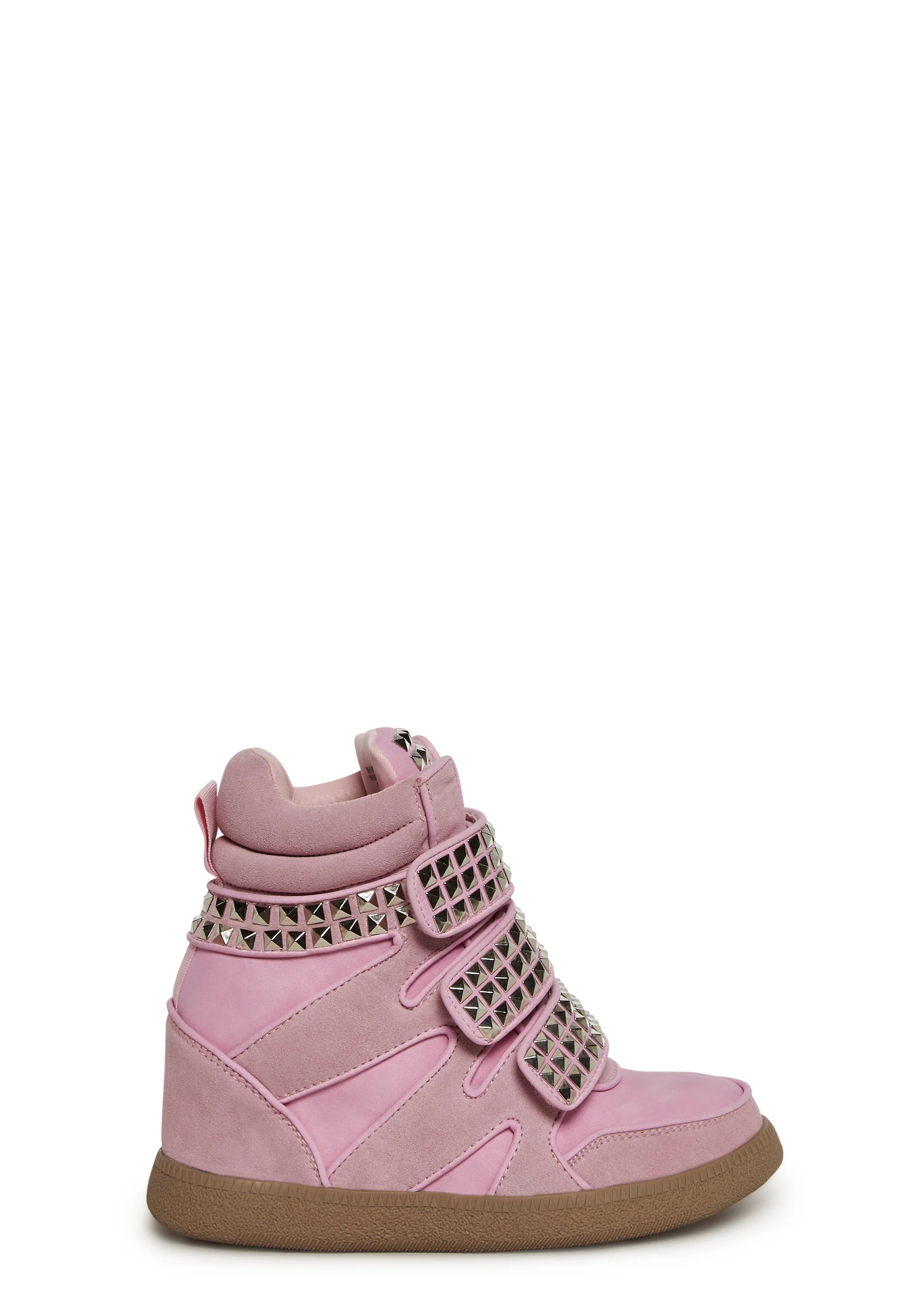 Ambient Wedge Sneakers With Studs - Pink - Image 3